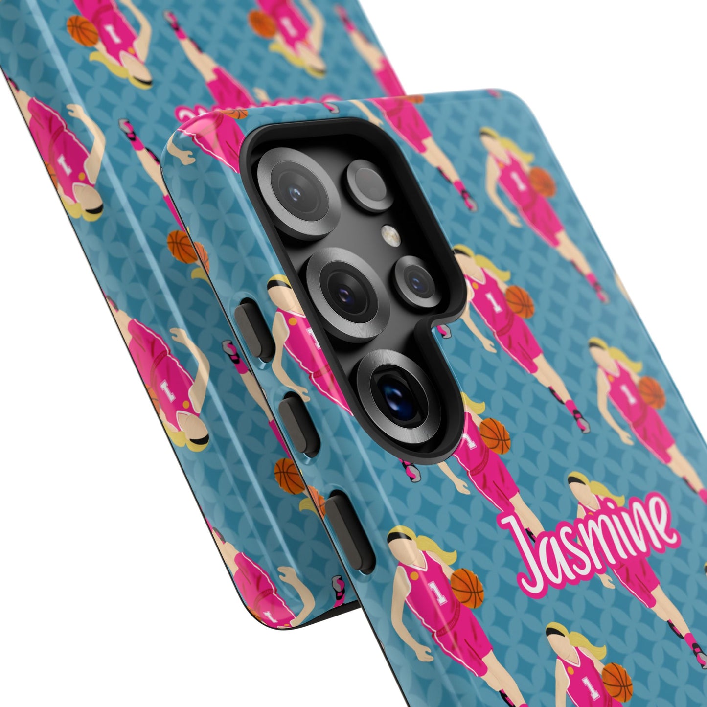 Personalized Basketball Girl Tough Phone Case, Fonyea Sports