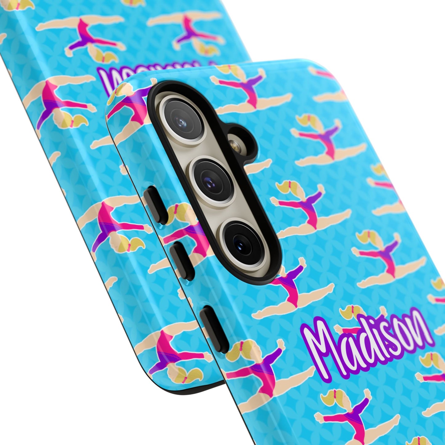 Personalized Gymnast BlueTough Phone Case, Fonyea Sports