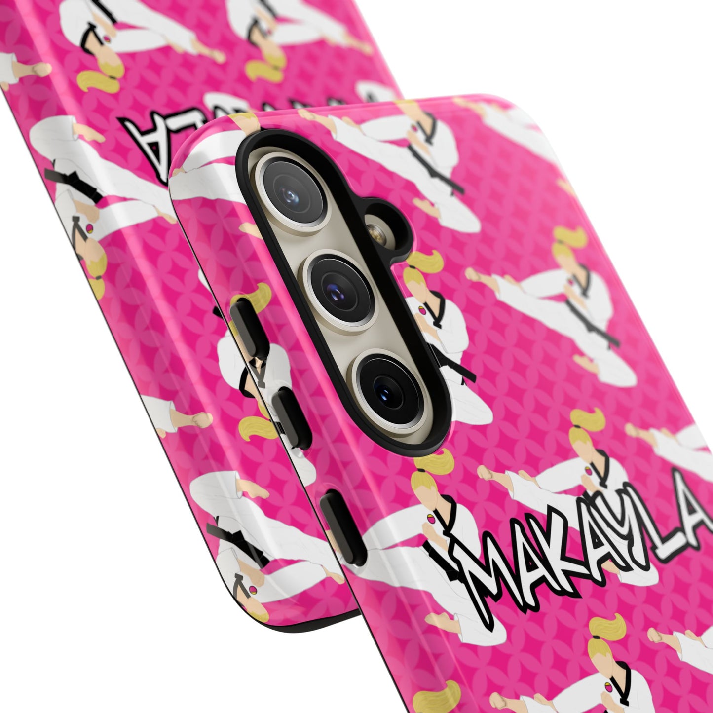 Personalized Martial Arts Taekwondo Karate Girl Tough Phone Case, Fonyea Sports