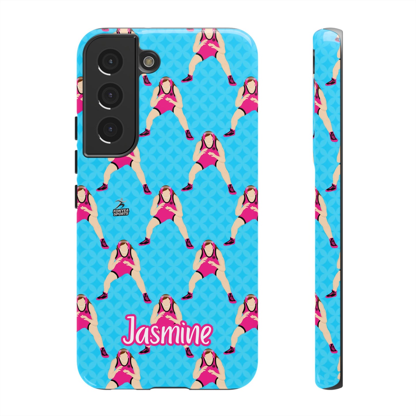 Personalized Wrestler Girl Tough Phone Case, Fonyea Sports