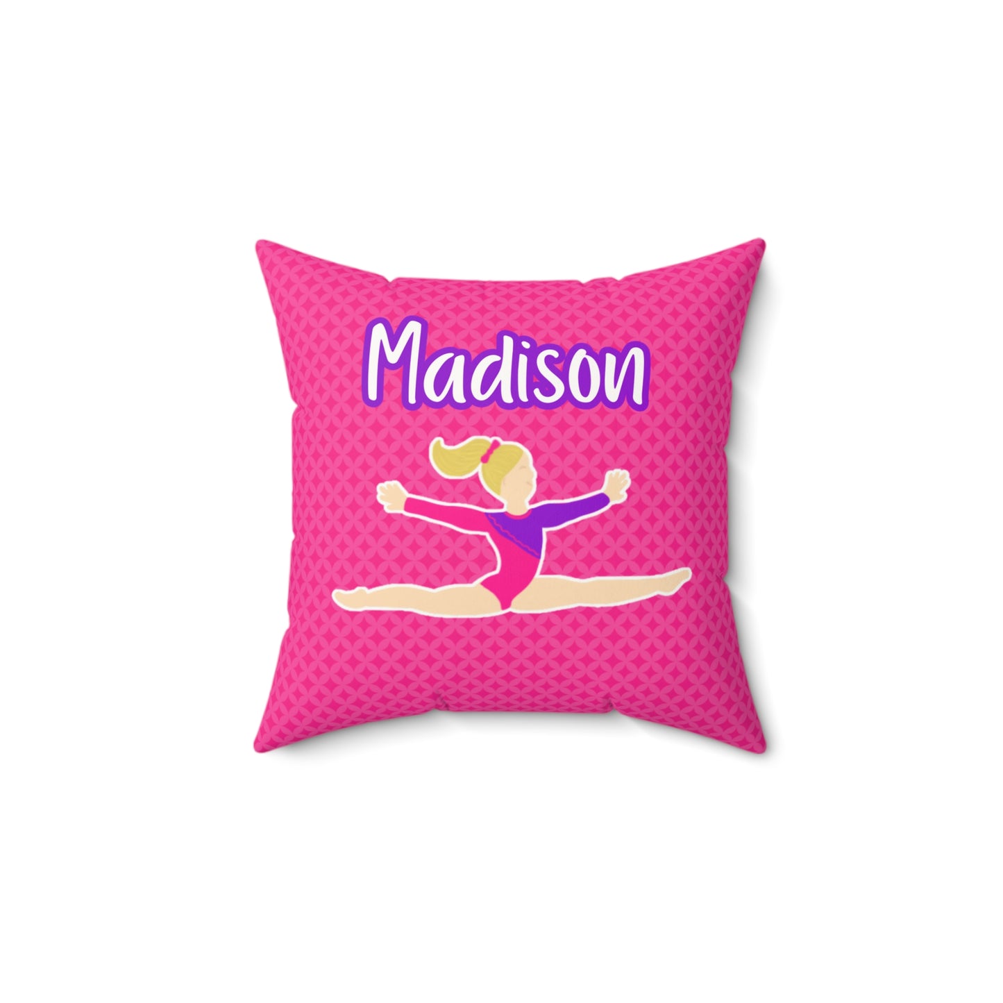 Fonyea Sports Gymnast Pink Pillow
