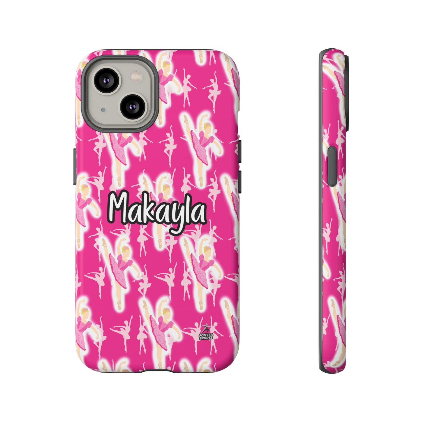 Personalized Ballerina Dancer Tough Phone Case, Fonyea Sports