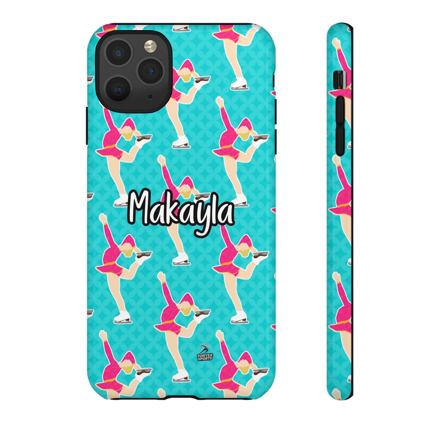 Personalized Figure Ice Skater Girl Tough Phone Case, Fonyea Sports