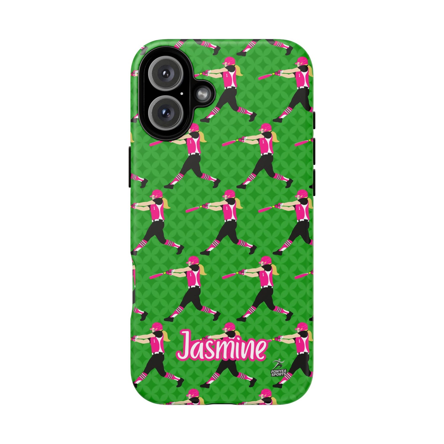 Personalized Softball Girl Tough Phone Case, Fonyea Sports