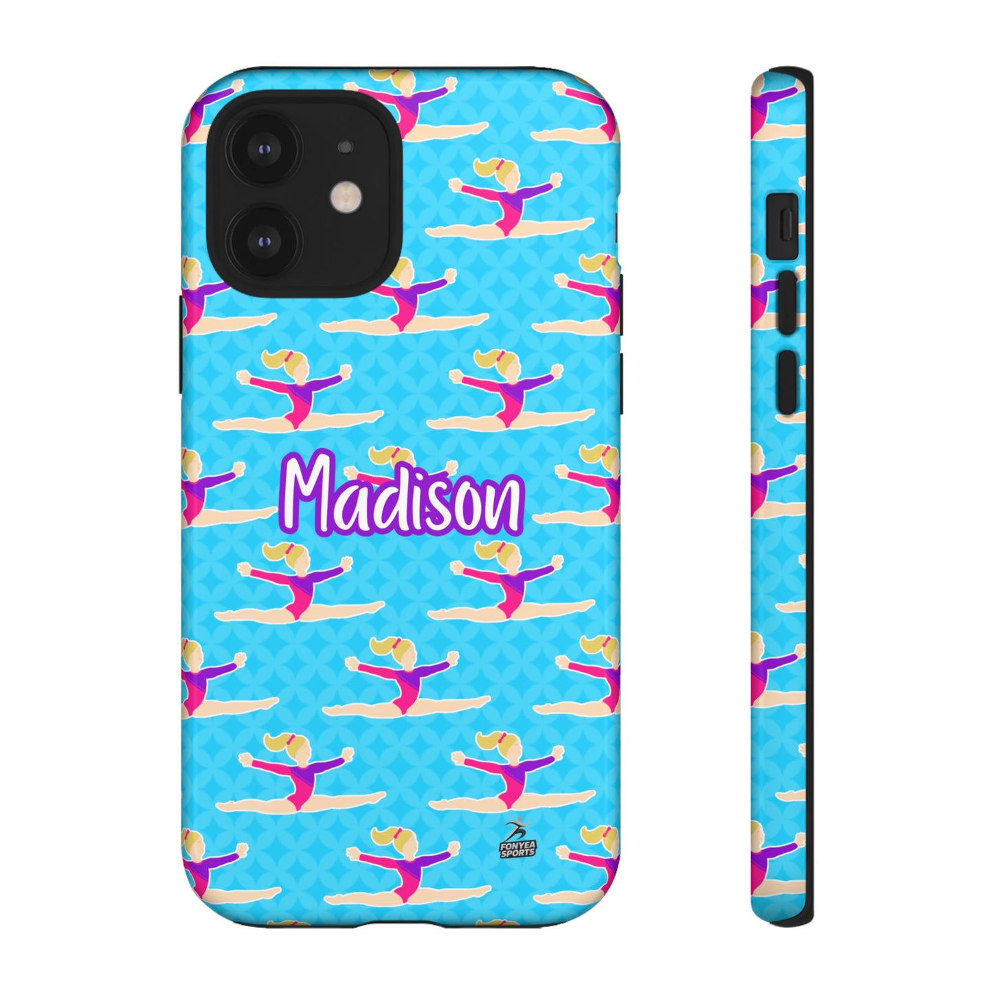 Personalized Gymnast BlueTough Phone Case, Fonyea Sports