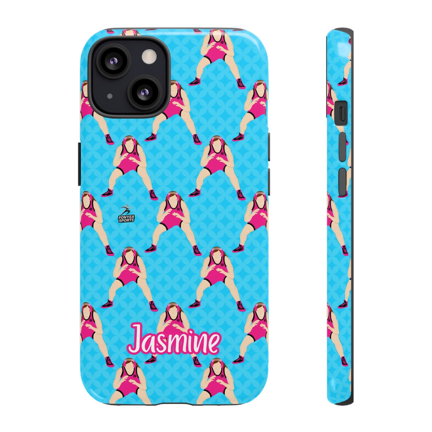 Personalized Wrestler Girl Tough Phone Case, Fonyea Sports