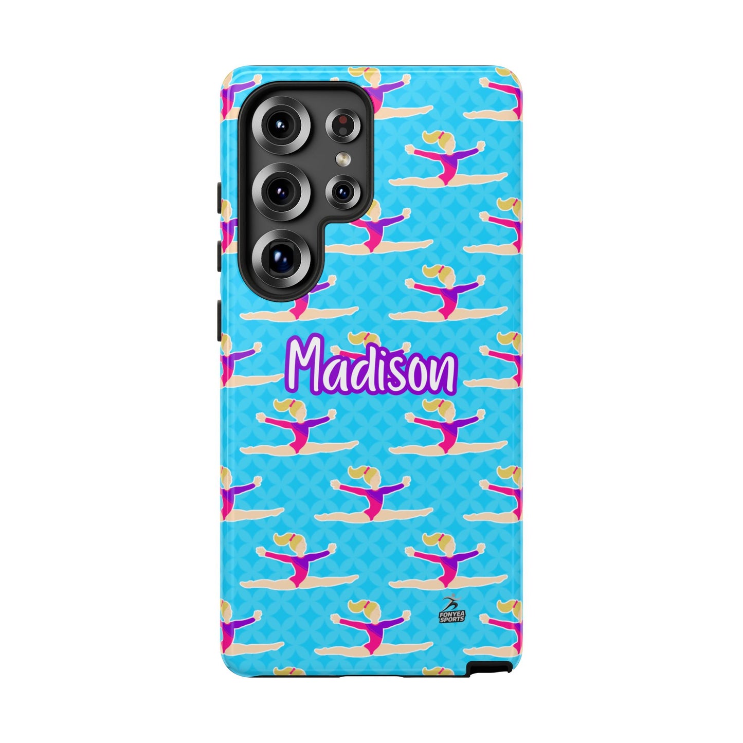 Personalized Gymnast BlueTough Phone Case, Fonyea Sports