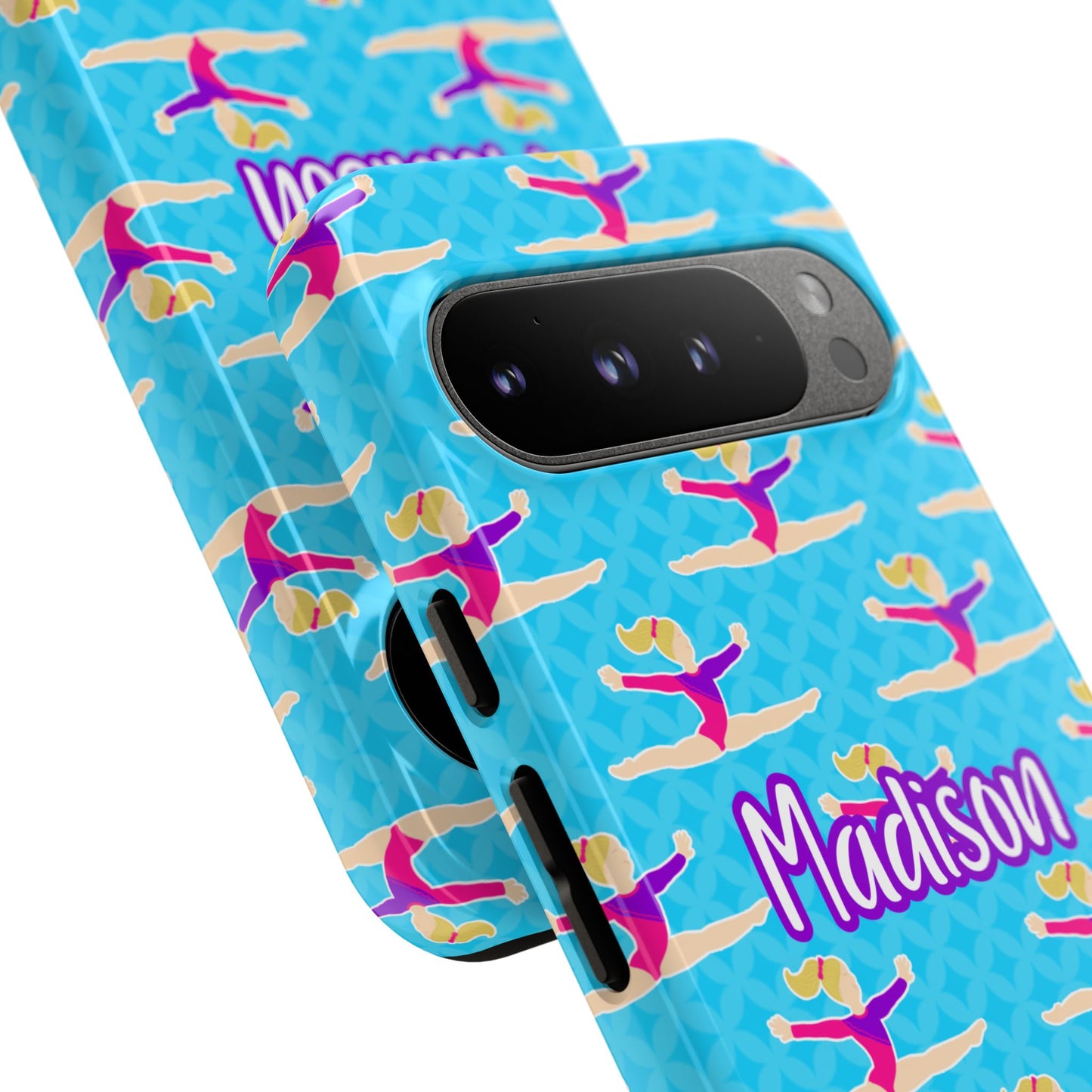 Personalized Gymnast BlueTough Phone Case, Fonyea Sports