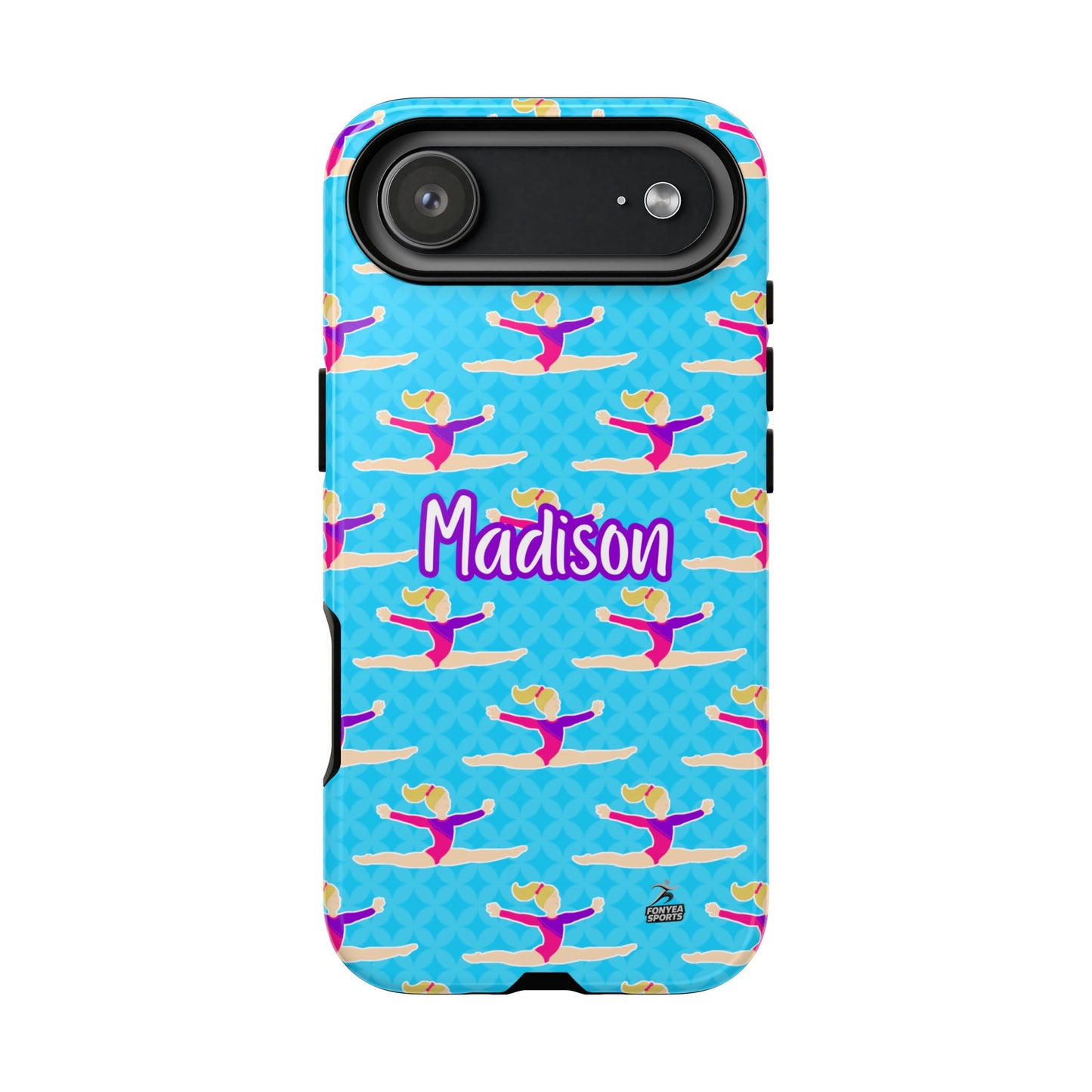 Personalized Gymnast BlueTough Phone Case, Fonyea Sports