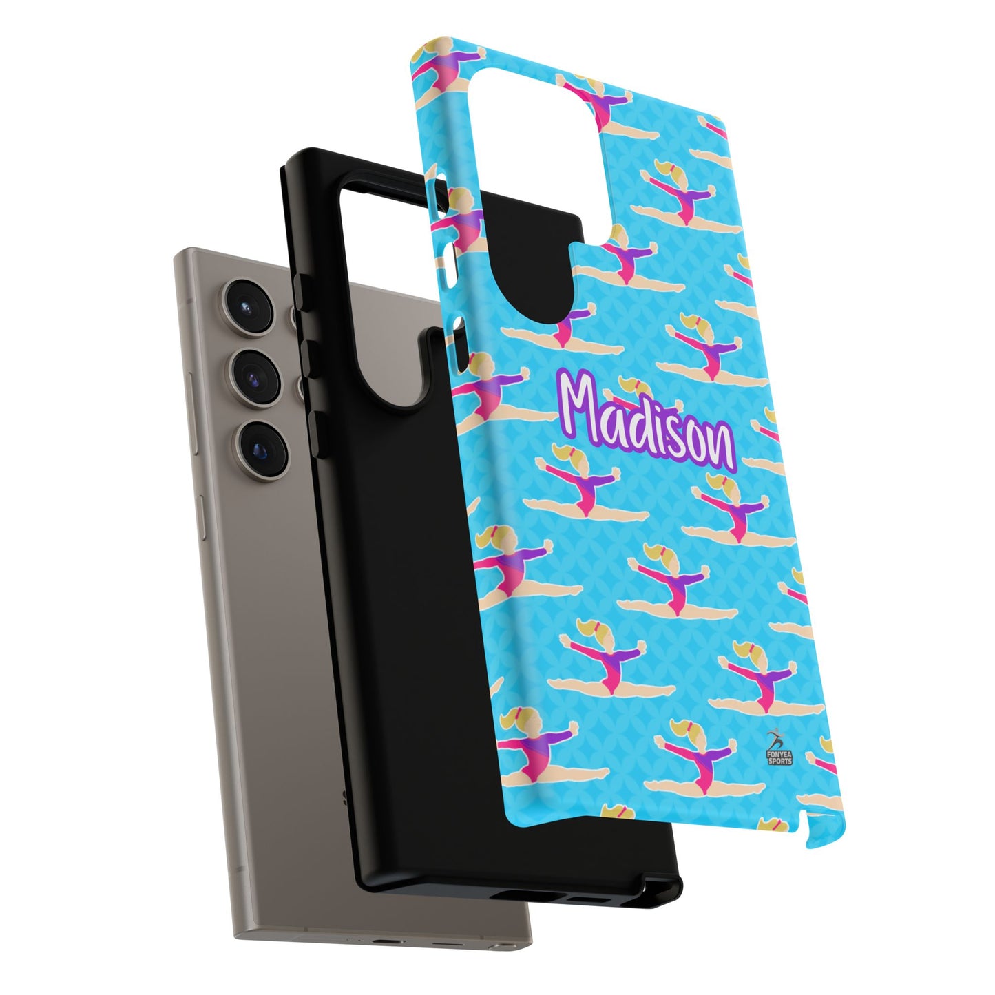 Personalized Gymnast BlueTough Phone Case, Fonyea Sports