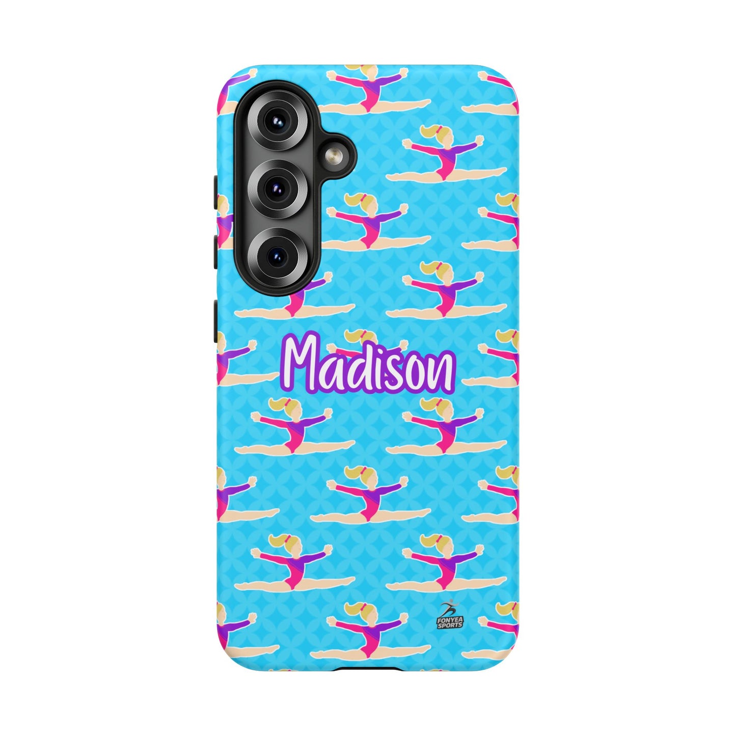 Personalized Gymnast BlueTough Phone Case, Fonyea Sports
