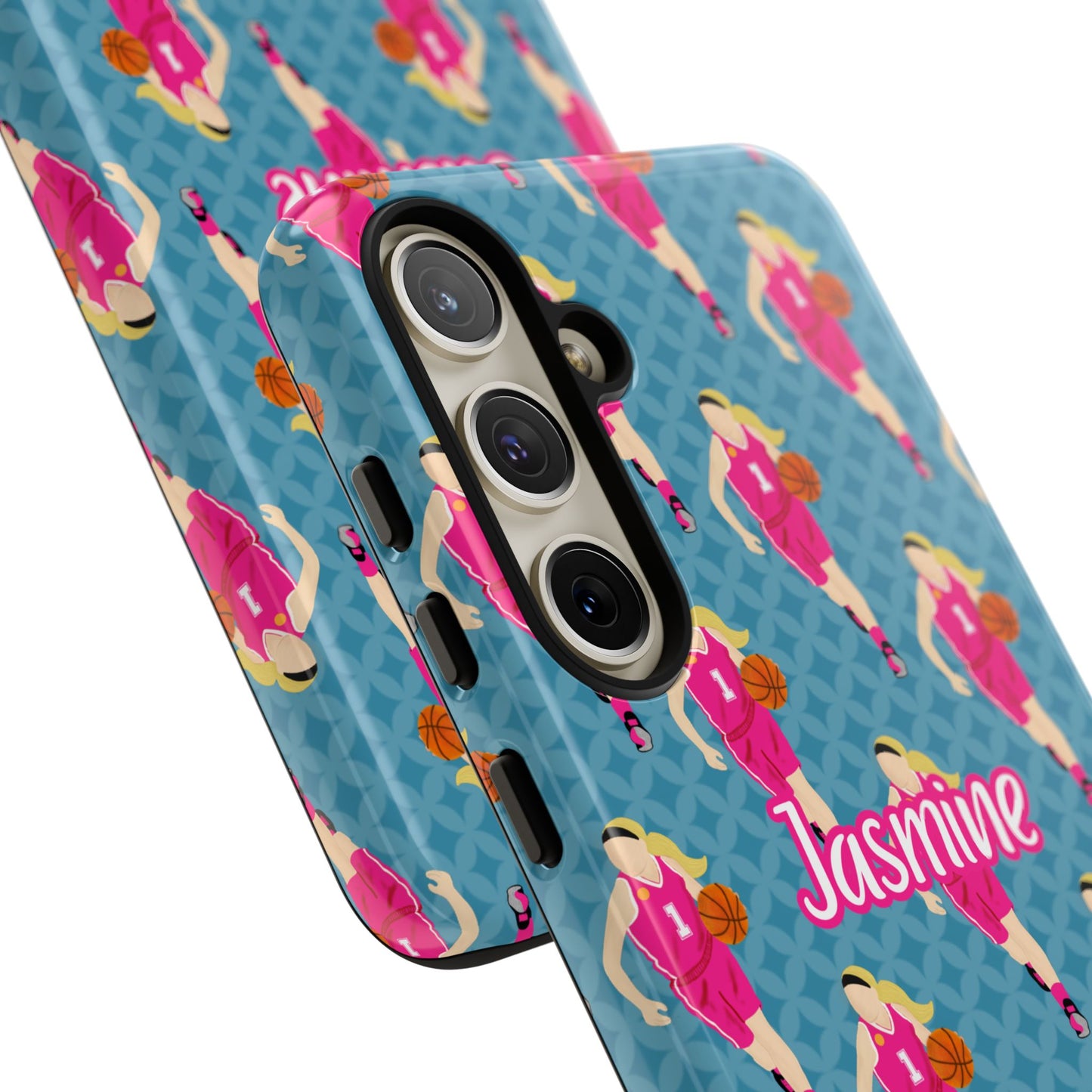 Personalized Basketball Girl Tough Phone Case, Fonyea Sports