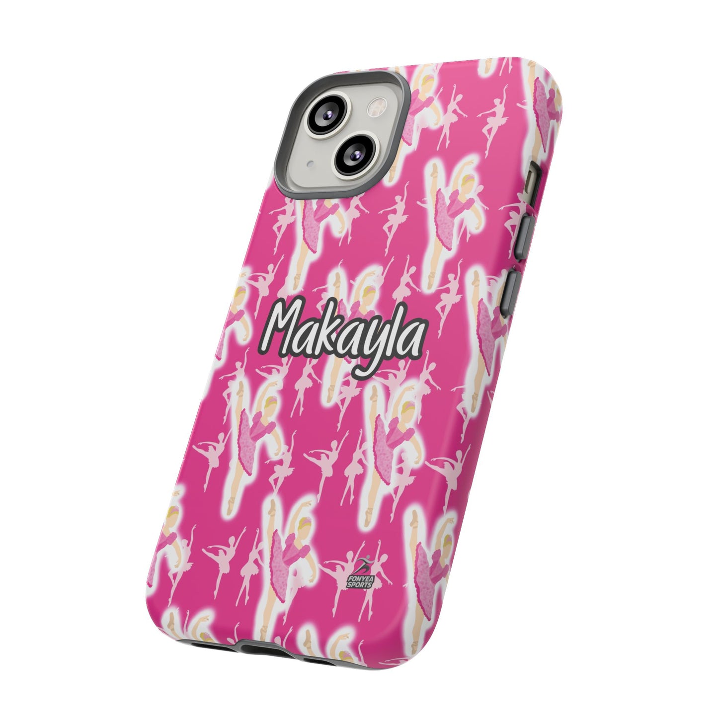 Personalized Ballerina Dancer Tough Phone Case, Fonyea Sports