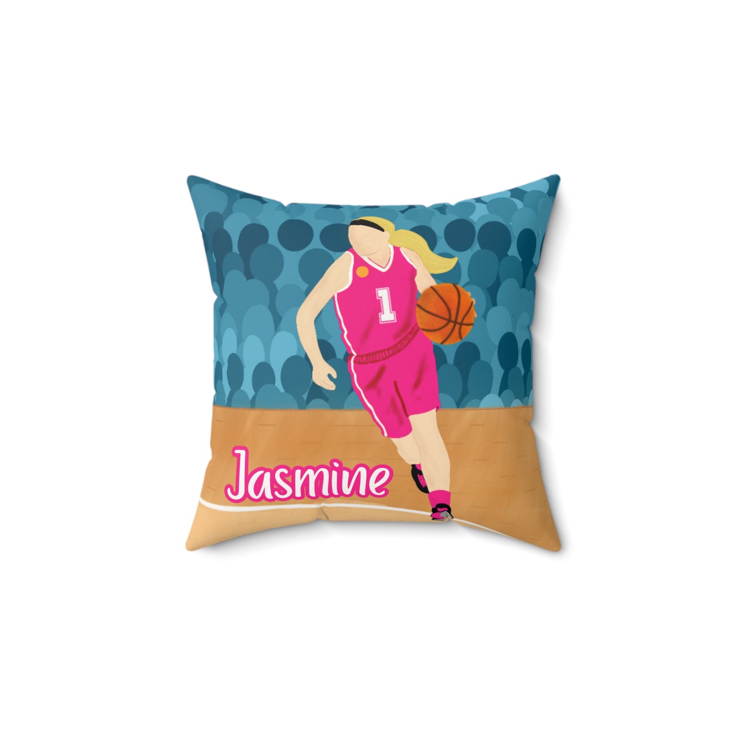 Fonyea Sports Basketball Girl Pillow