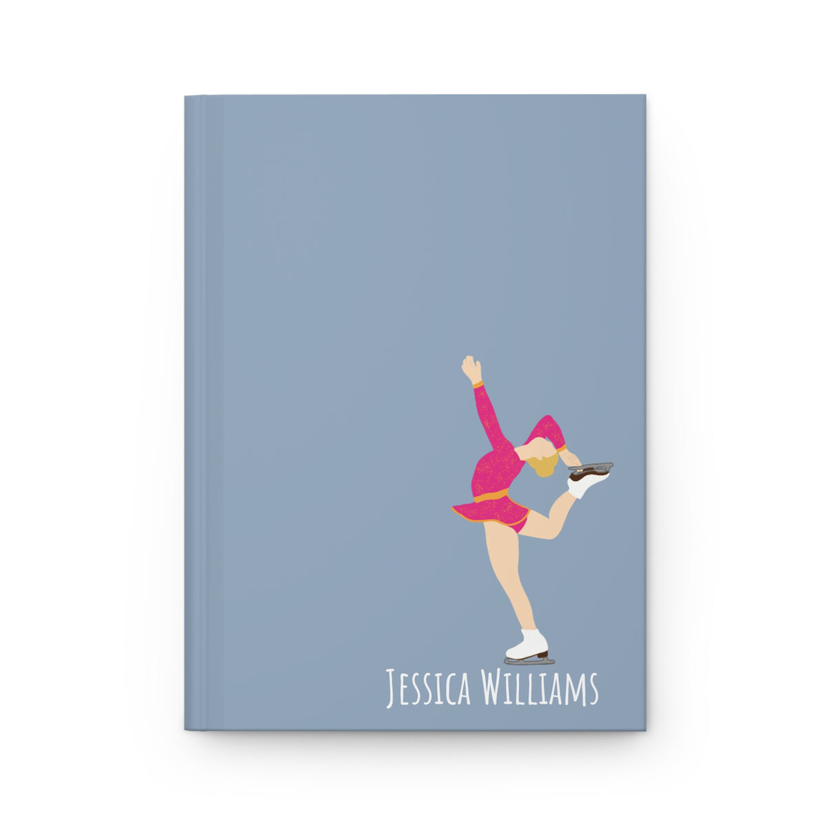 Figure Skater Personalized Blank Lined Journal — Hardback Edition