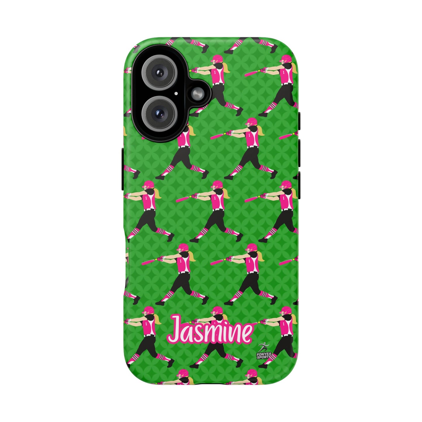 Personalized Softball Girl Tough Phone Case, Fonyea Sports