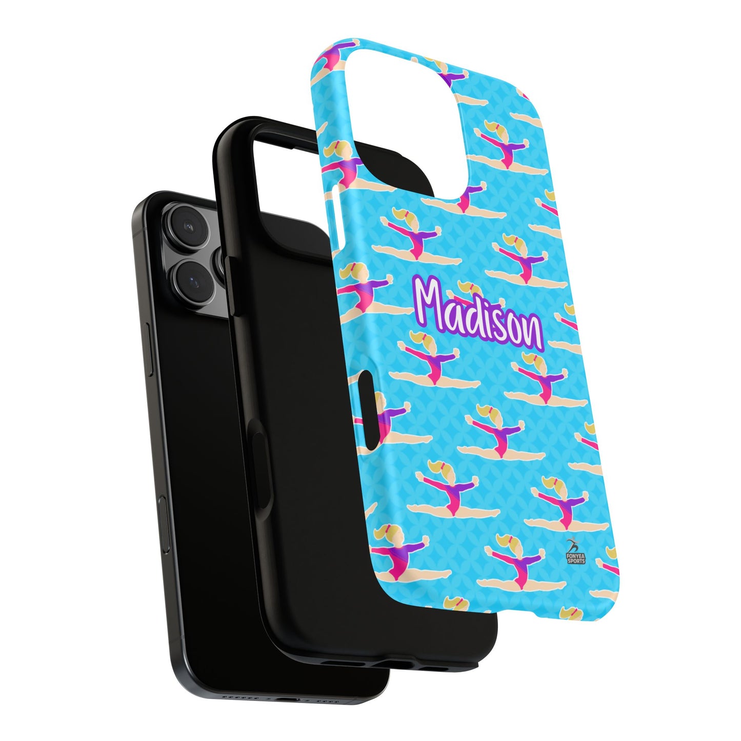 Personalized Gymnast BlueTough Phone Case, Fonyea Sports