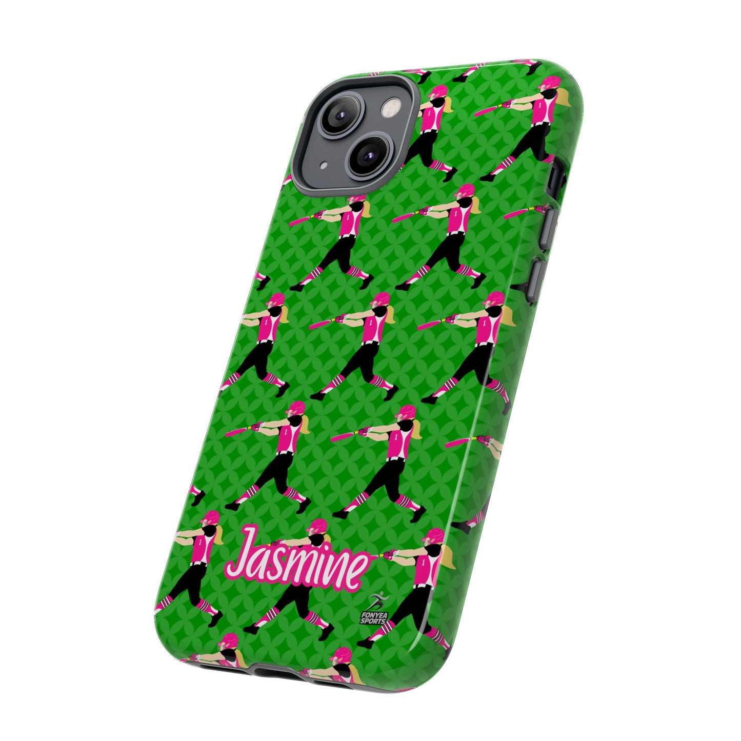 Personalized Softball Girl Tough Phone Case, Fonyea Sports
