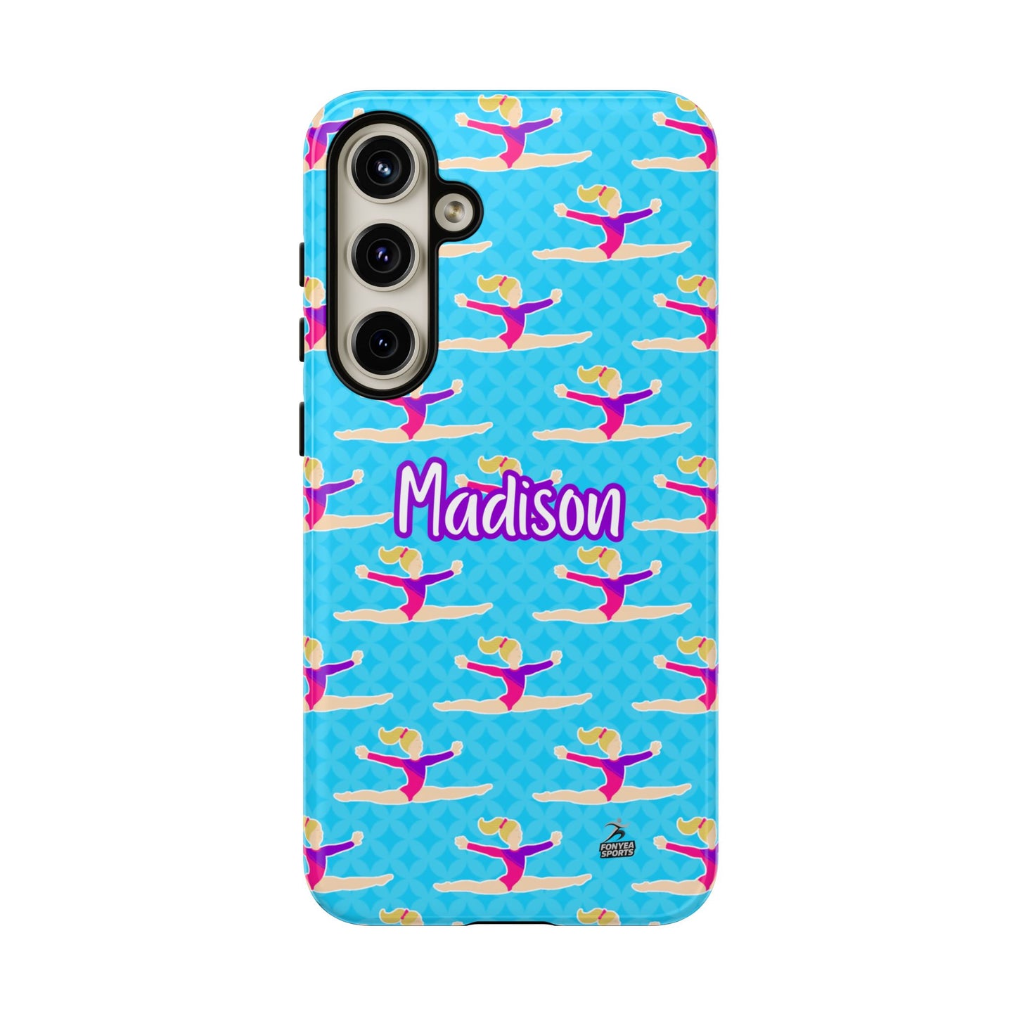 Personalized Gymnast BlueTough Phone Case, Fonyea Sports