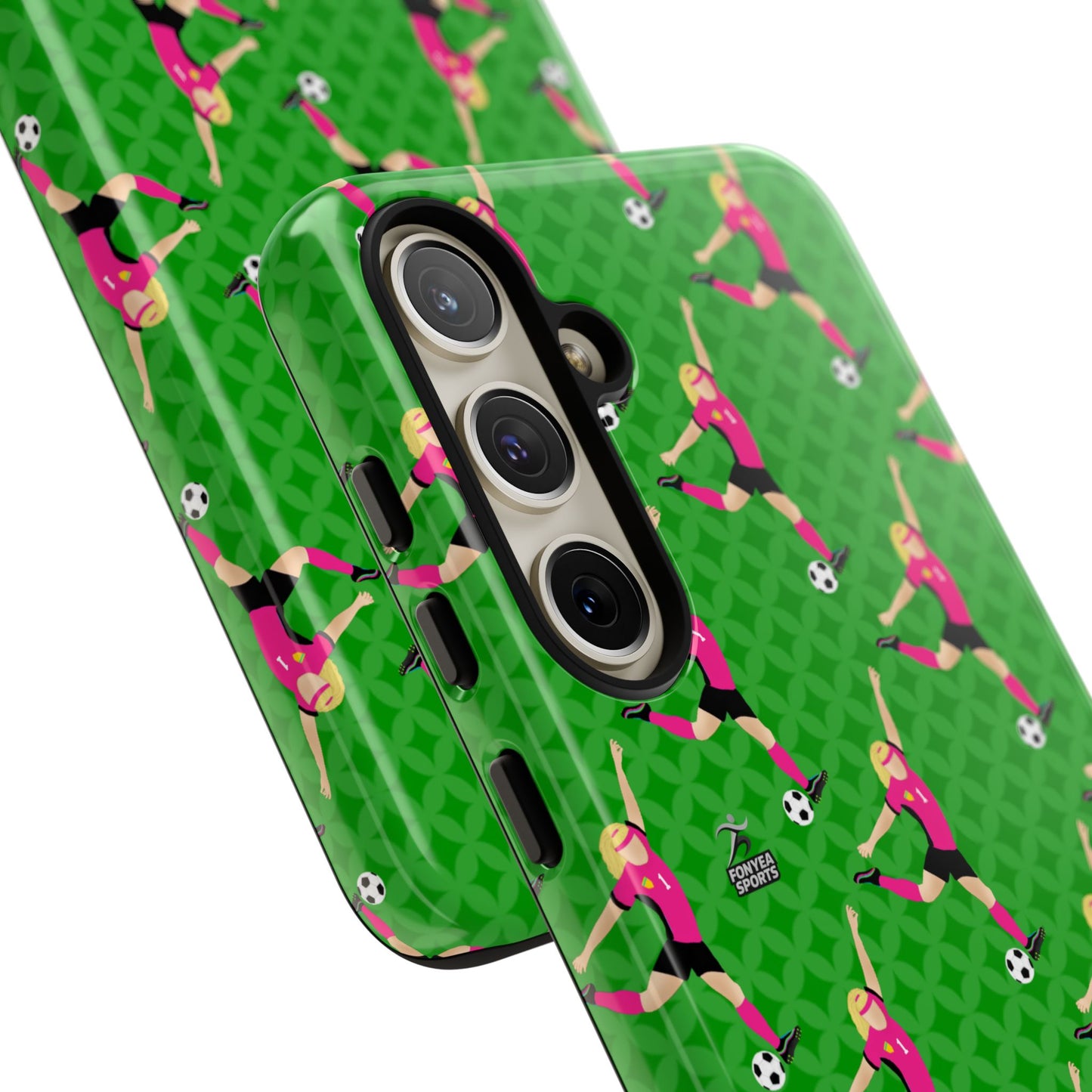 Personalized Soccer Girl Tough Phone Case, Fonyea Sports