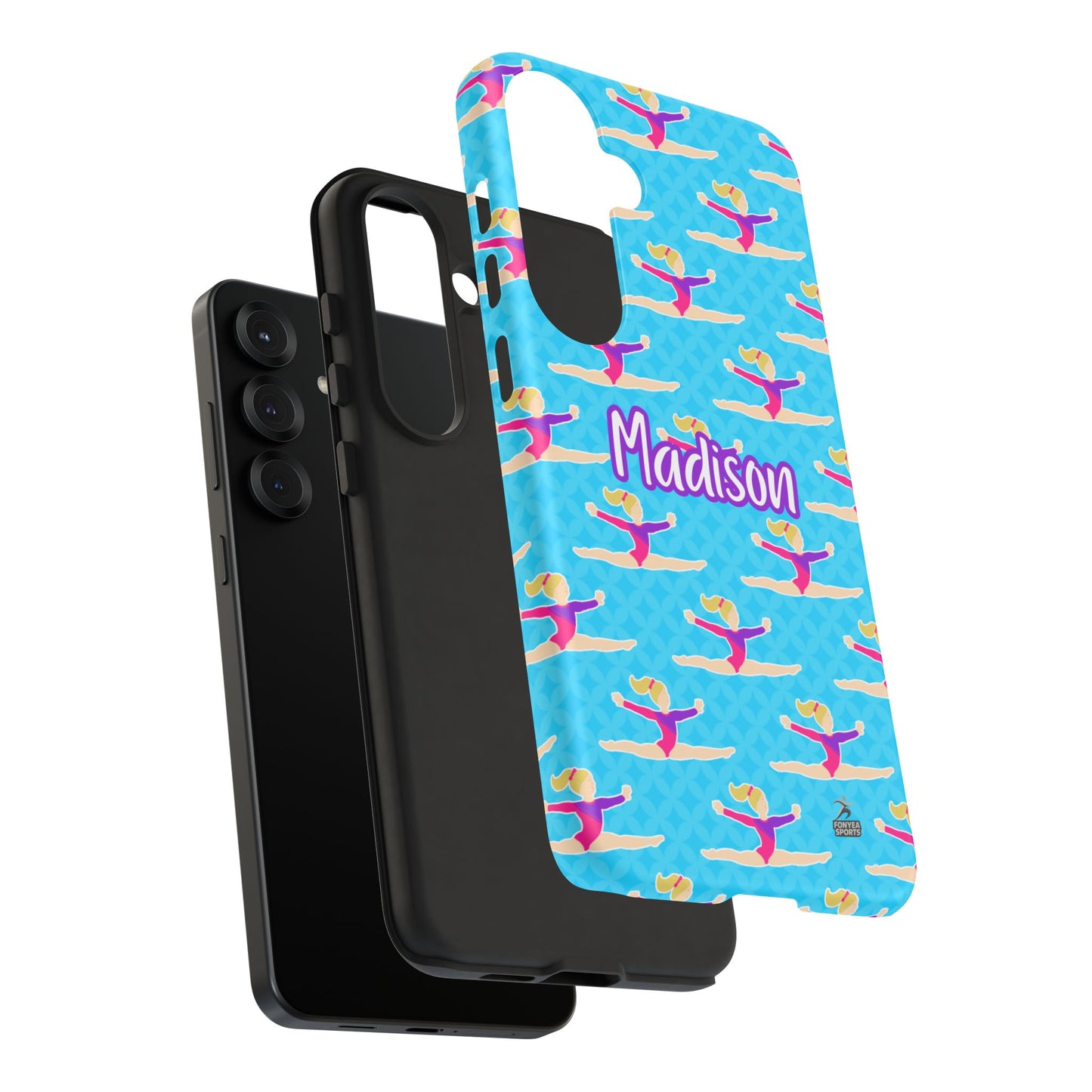 Personalized Gymnast BlueTough Phone Case, Fonyea Sports