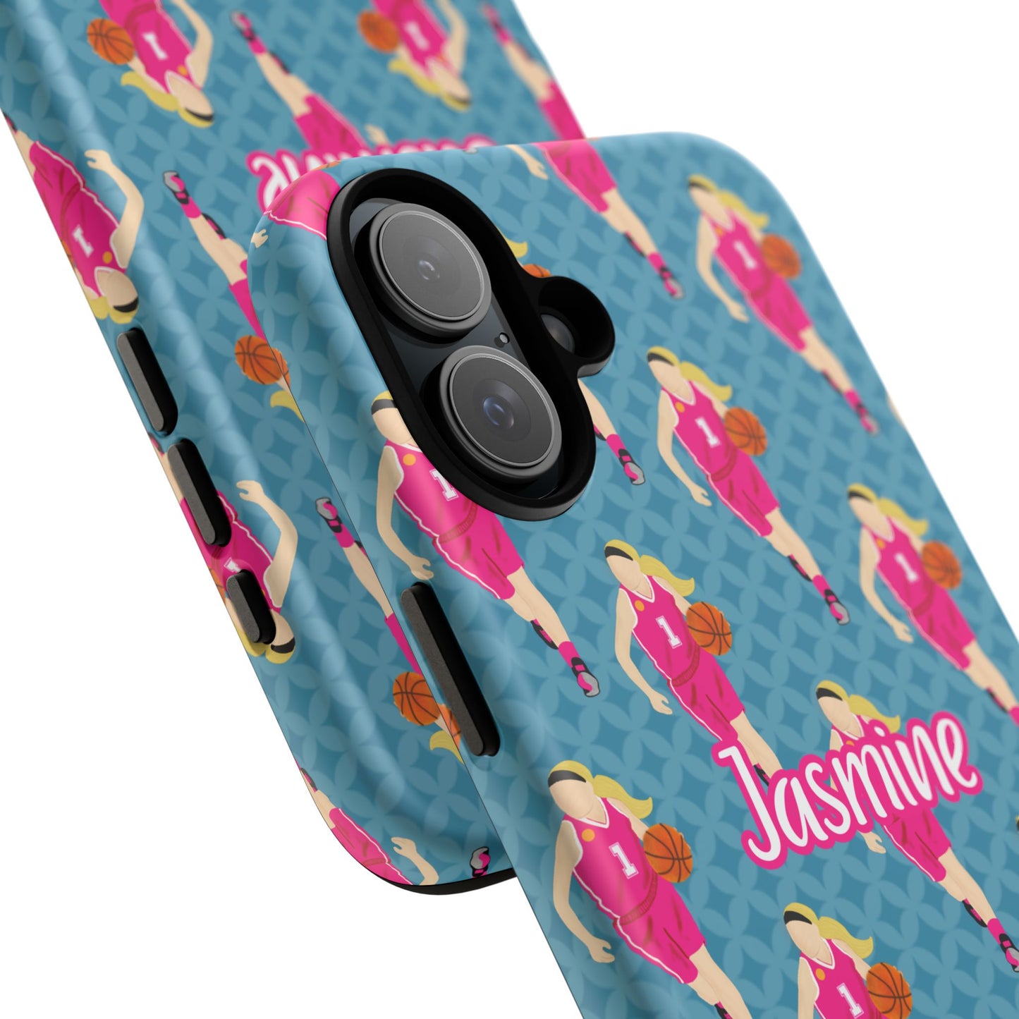 Personalized Basketball Girl Tough Phone Case, Fonyea Sports