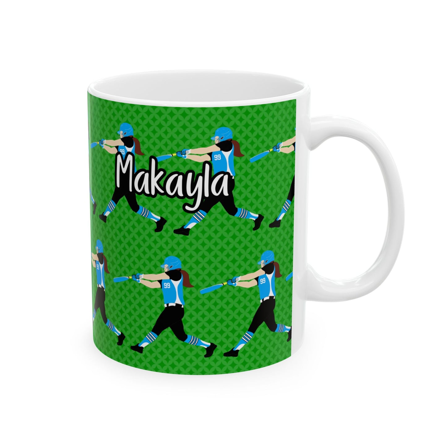 Personalized Softball Ceramic Mug  (11oz/15oz)