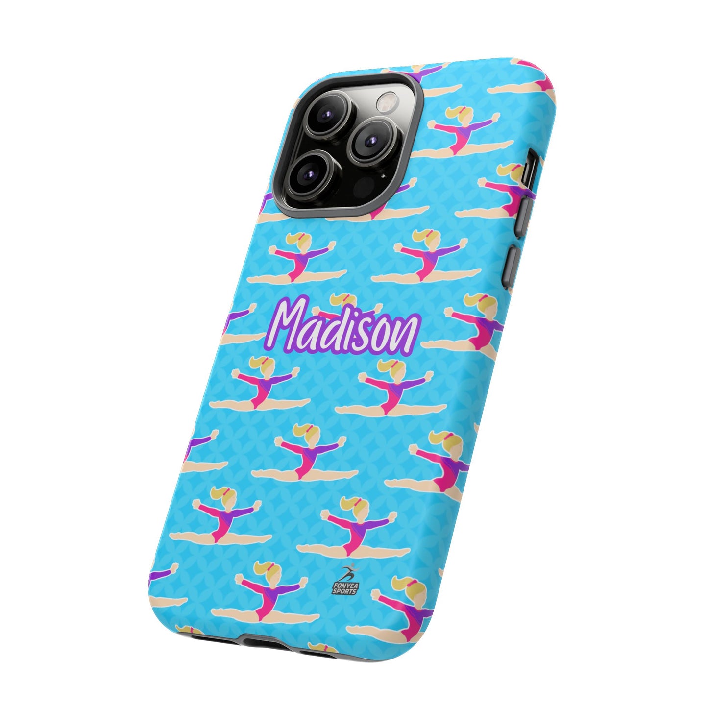 Personalized Gymnast BlueTough Phone Case, Fonyea Sports