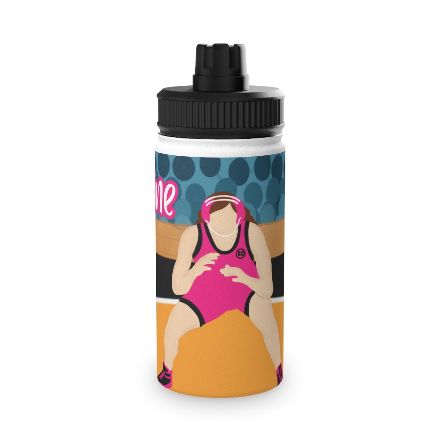Fonyea Sports Wrestler Girl Stainless Steel Water Bottle