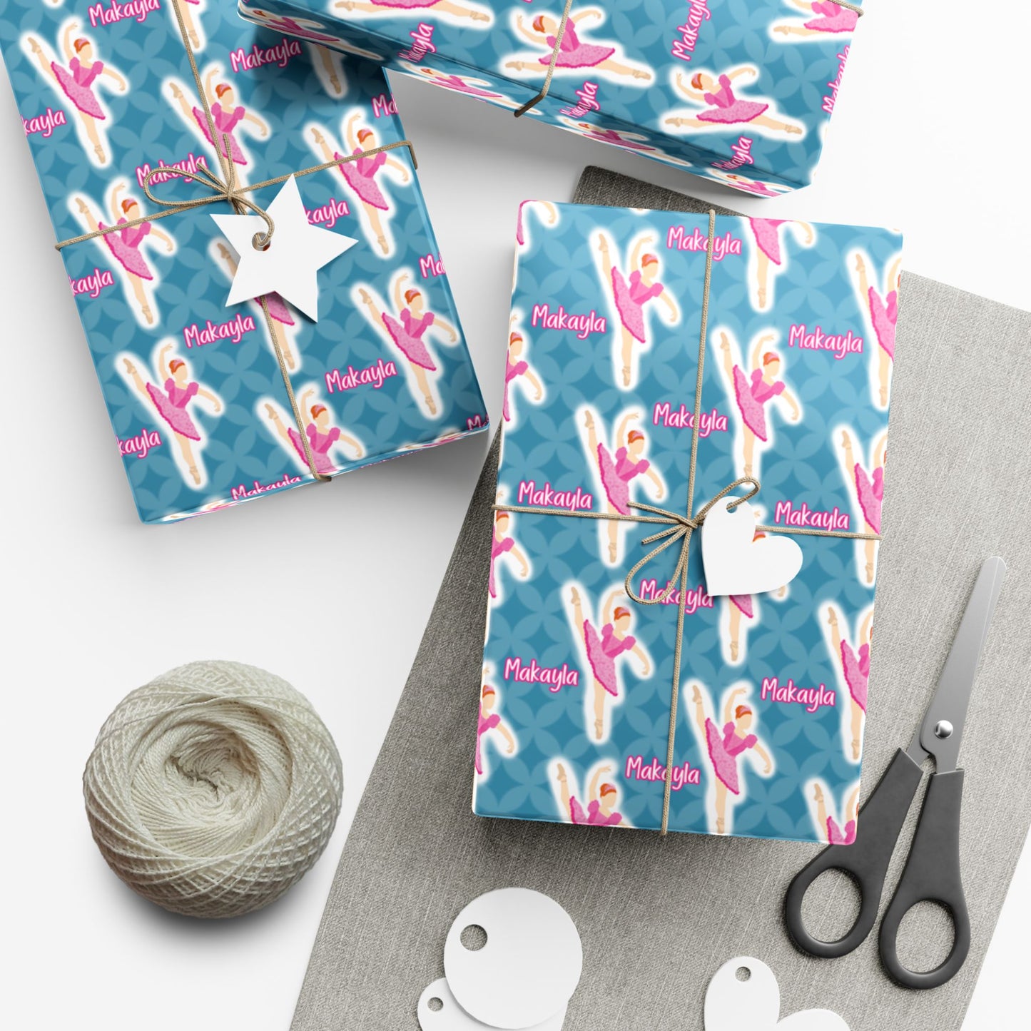 Personalized Ballerina Wrapping Paper, Fonyea Sports