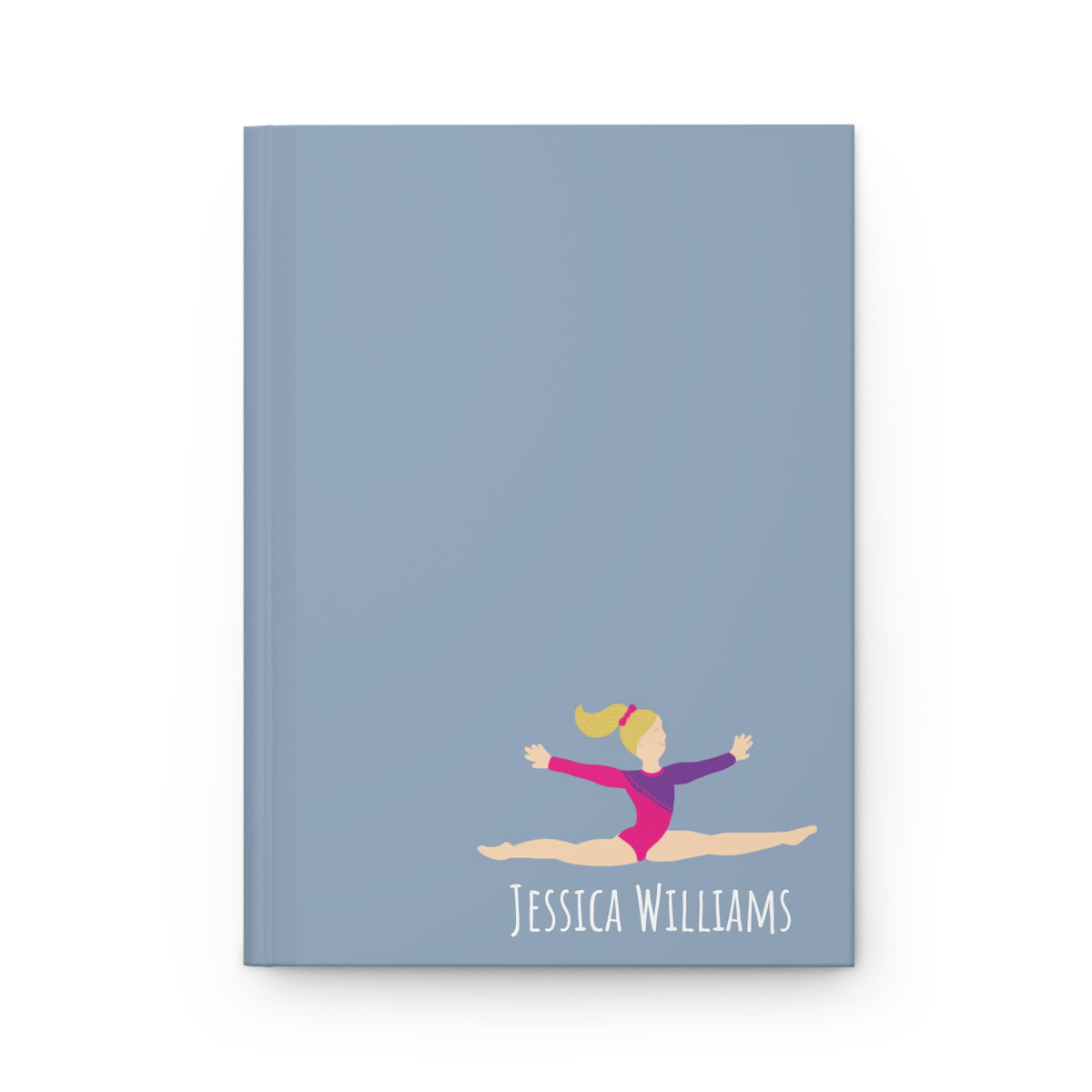 Gymnast Personalized Blank Lined Journal — Hardback Edition