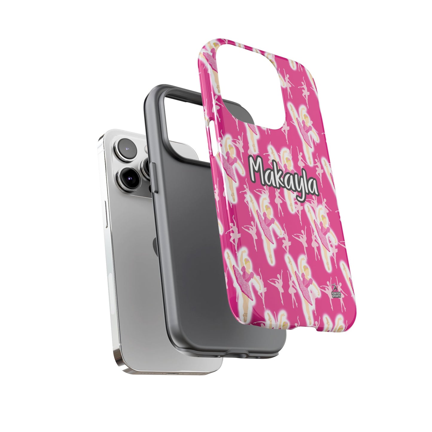 Personalized Ballerina Dancer Tough Phone Case, Fonyea Sports