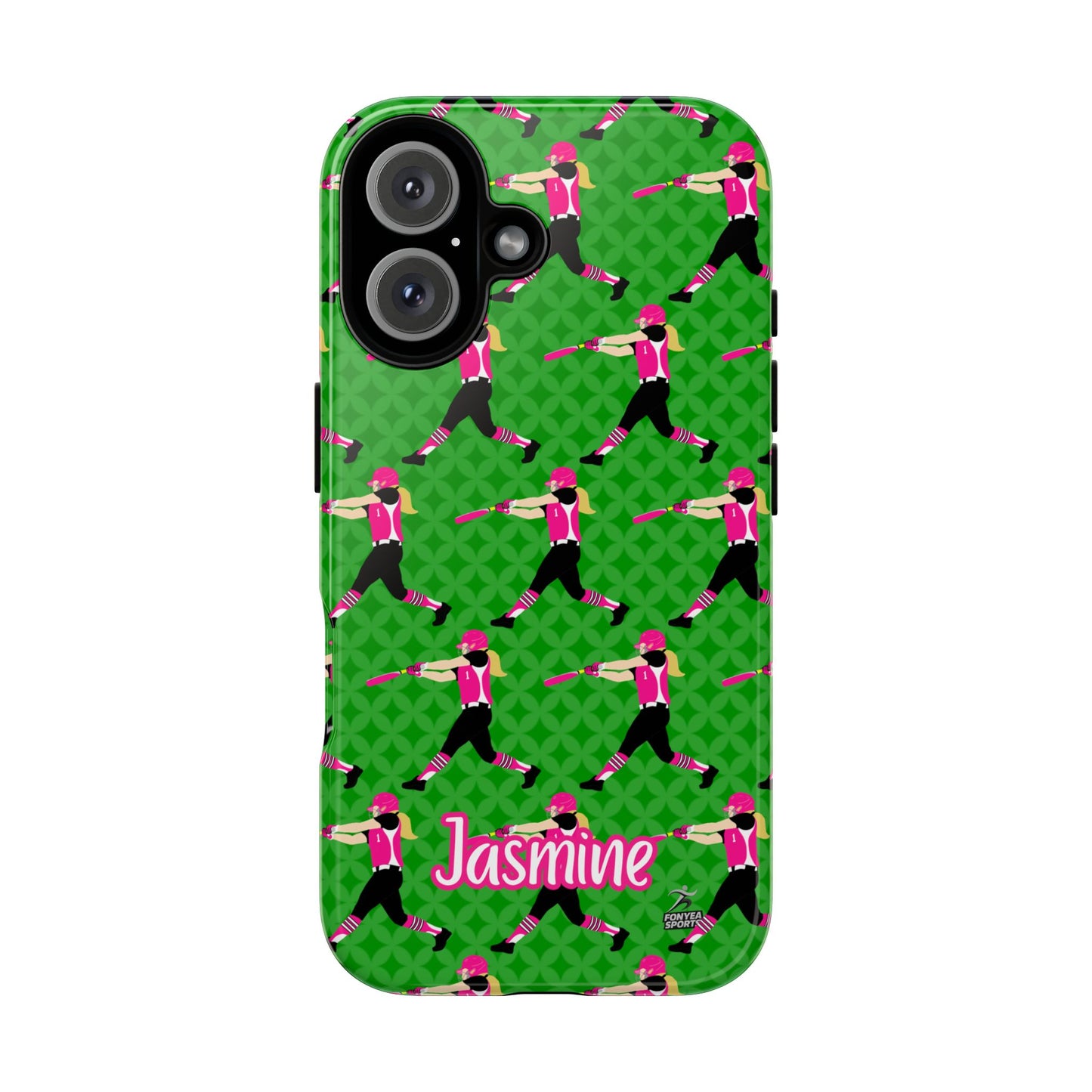 Personalized Softball Girl Tough Phone Case, Fonyea Sports