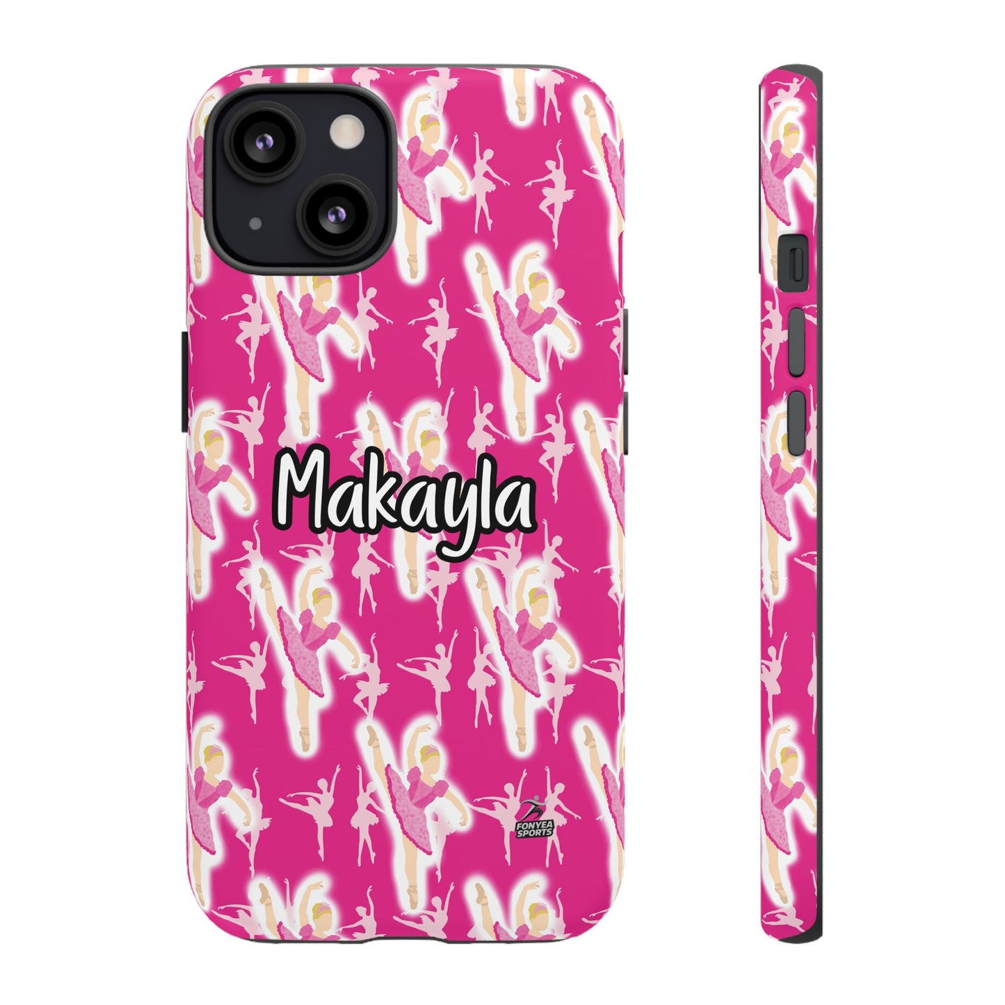 Personalized Ballerina Dancer Tough Phone Case, Fonyea Sports