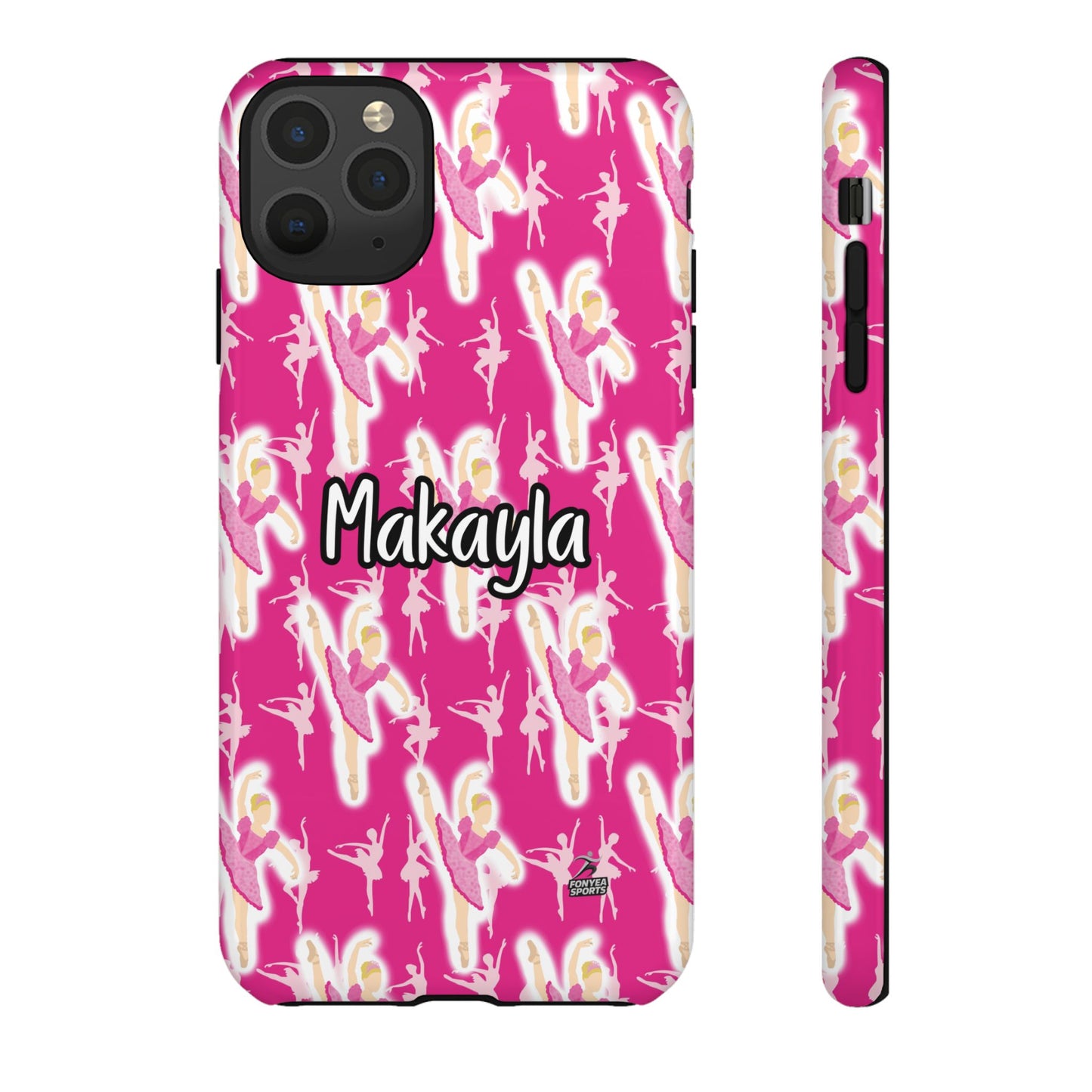 Personalized Ballerina Dancer Tough Phone Case, Fonyea Sports