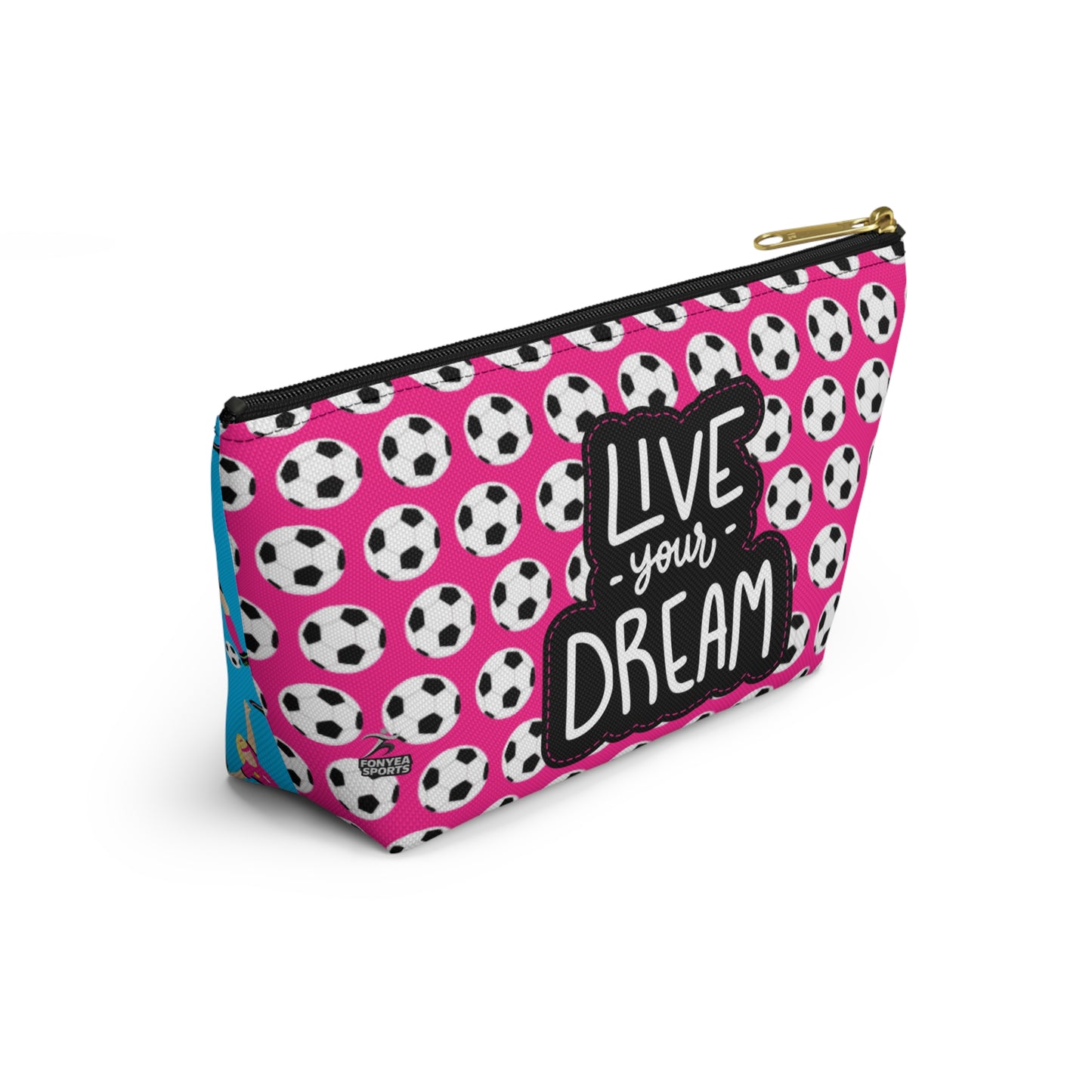 Fonyea Sports Soccer Girl Accessory Makeup Pouch Bag