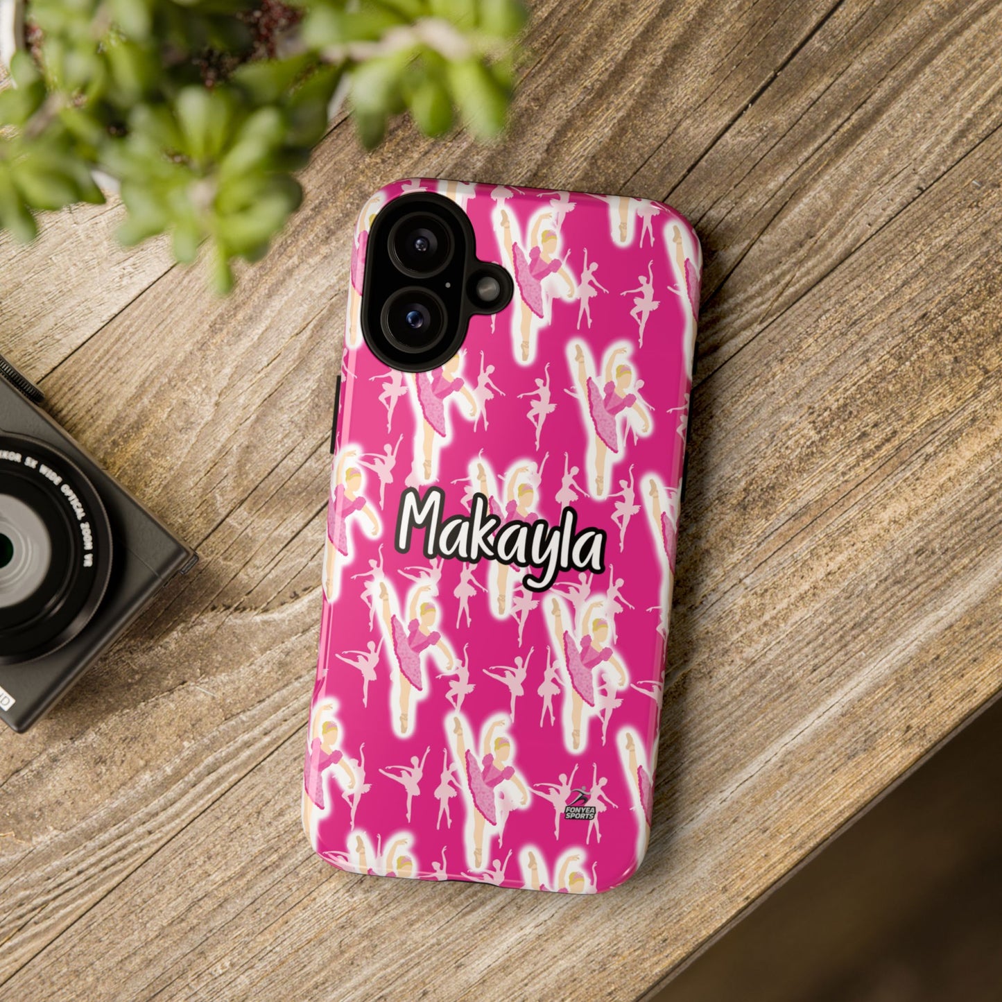 Personalized Ballerina Dancer Tough Phone Case, Fonyea Sports