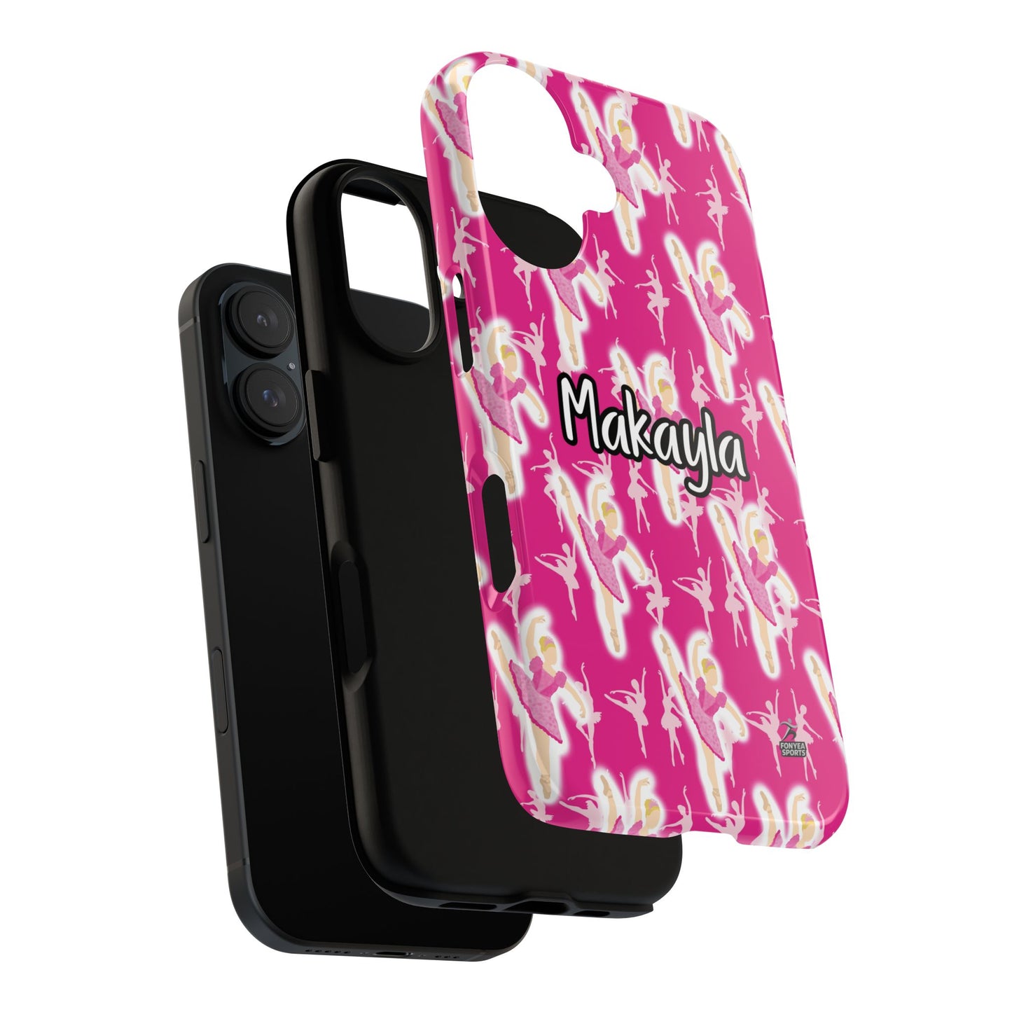 Personalized Ballerina Dancer Tough Phone Case, Fonyea Sports