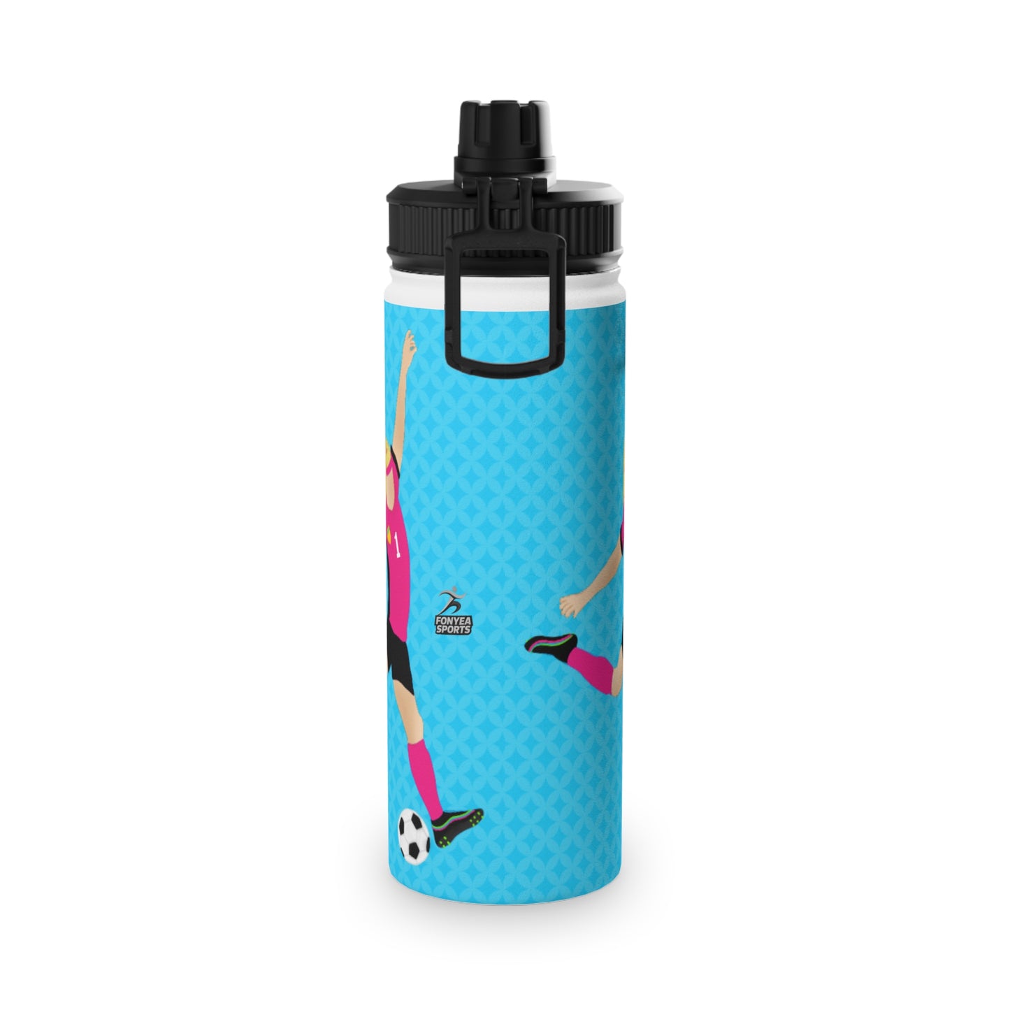 Fonyea Sports Soccer Girl Stainless Steel Water Bottle