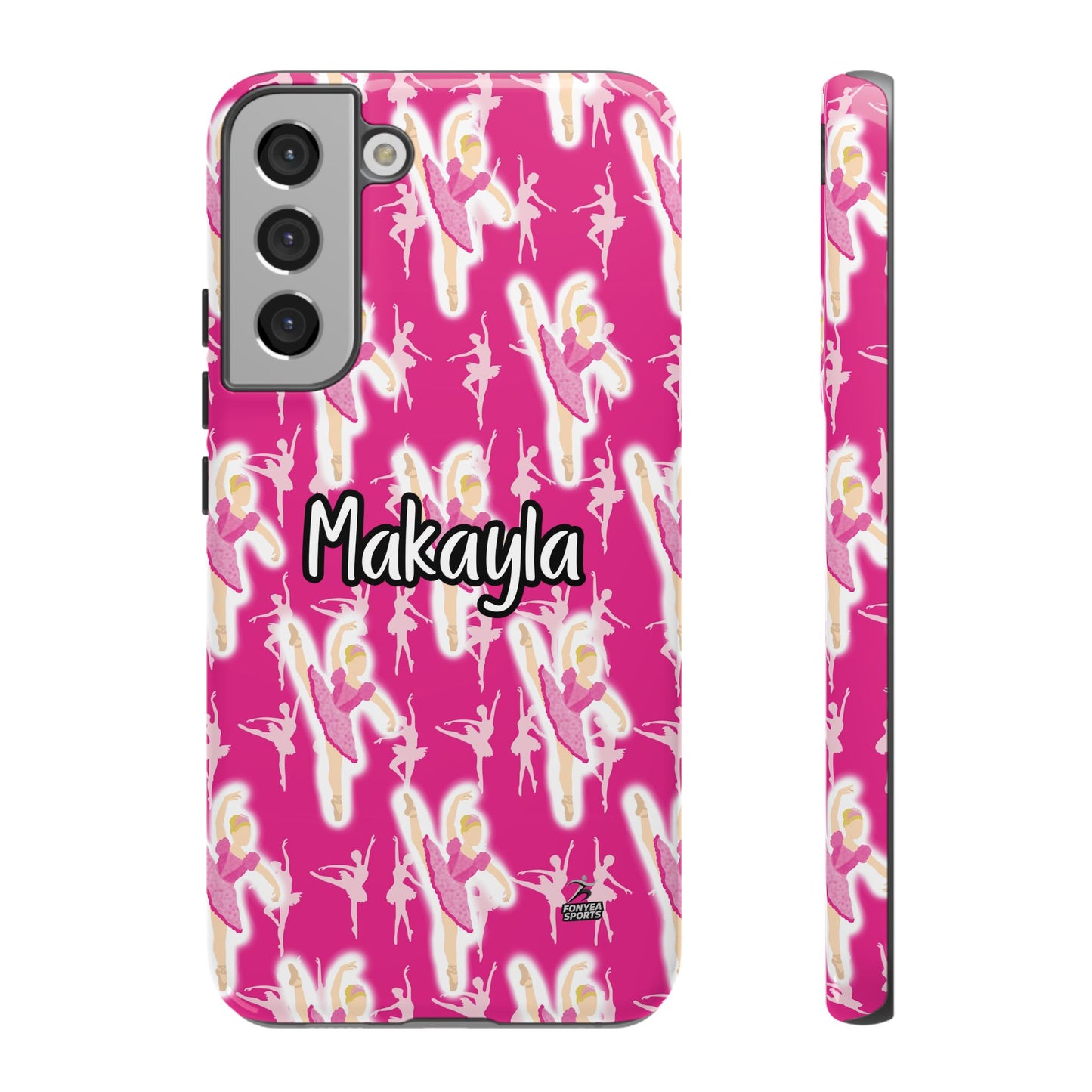 Personalized Ballerina Dancer Tough Phone Case, Fonyea Sports
