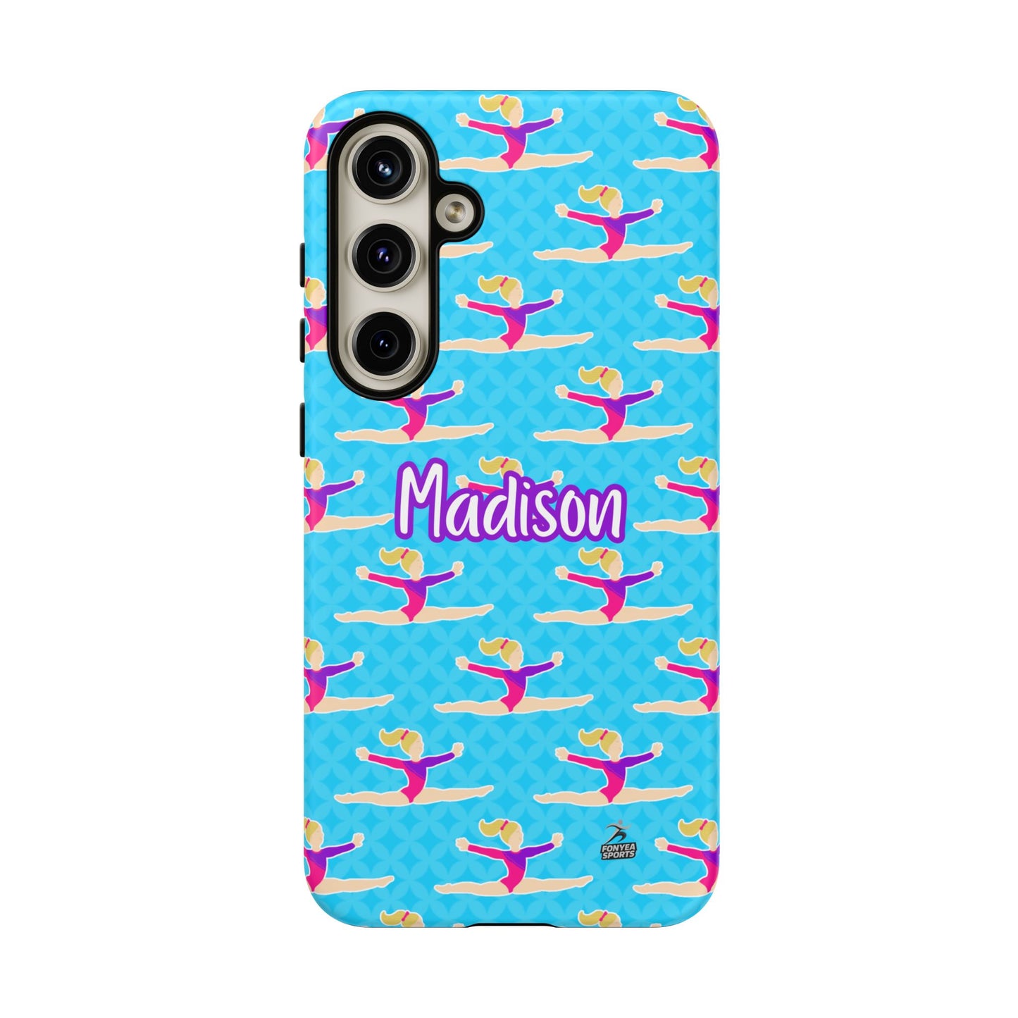 Personalized Gymnast BlueTough Phone Case, Fonyea Sports