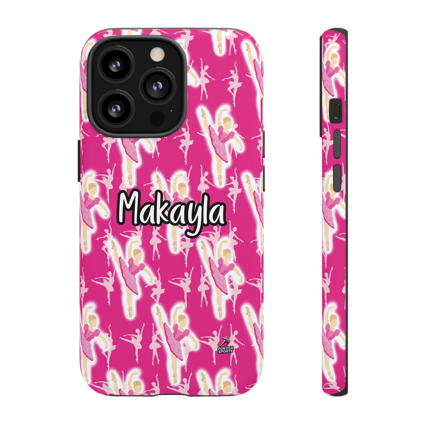 Personalized Ballerina Dancer Tough Phone Case, Fonyea Sports