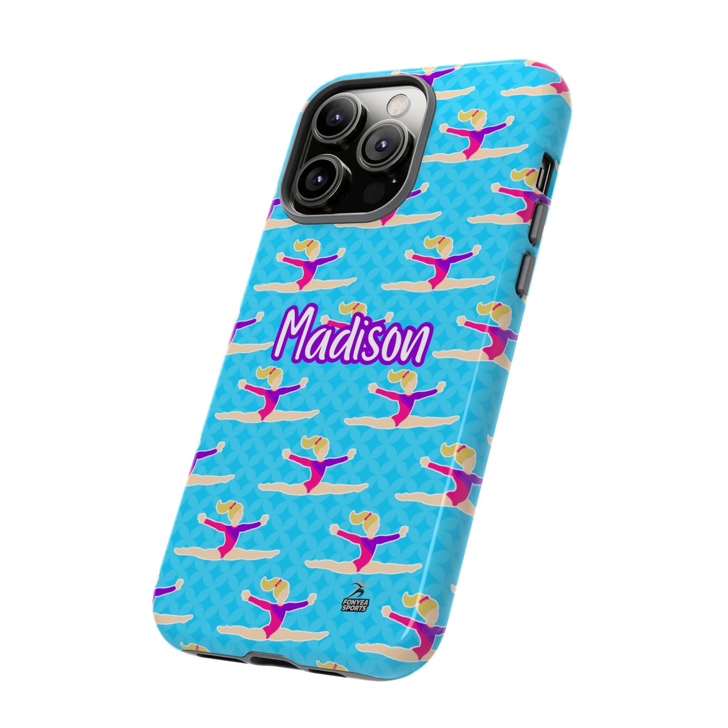 Personalized Gymnast BlueTough Phone Case, Fonyea Sports