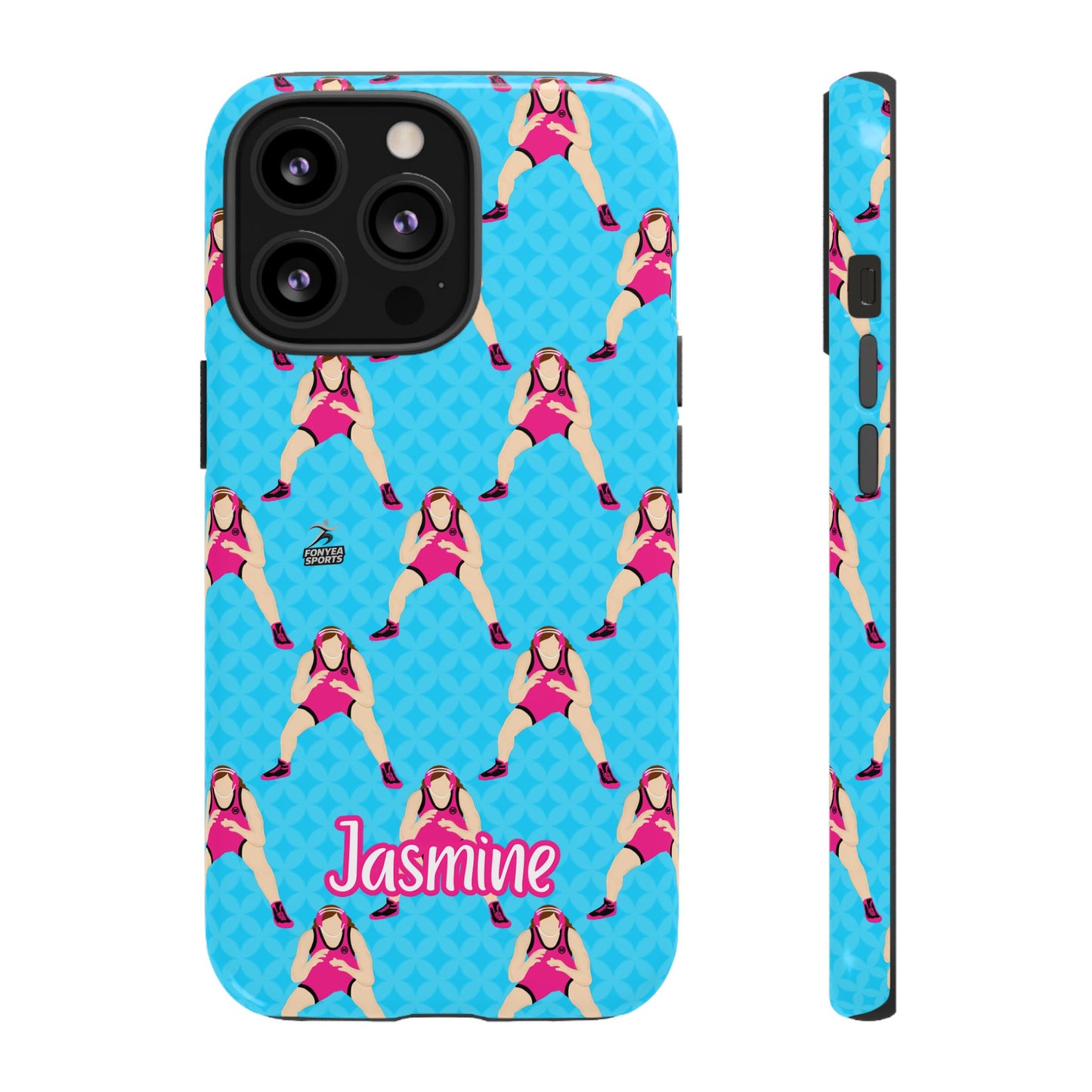 Personalized Wrestler Girl Tough Phone Case, Fonyea Sports