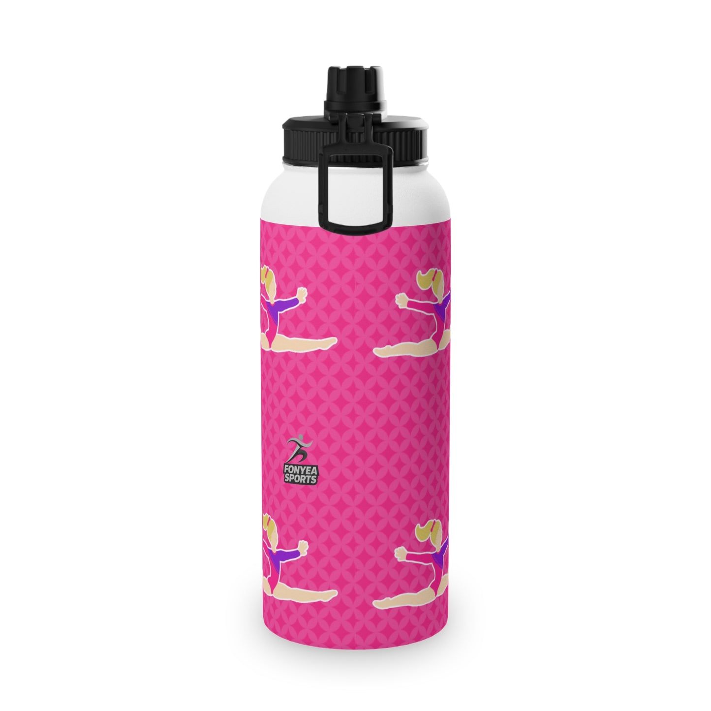 Fonyea Sports Water Bottle Gymnast Pink Personalized