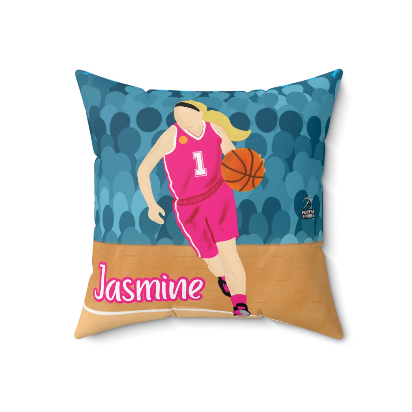 Fonyea Sports Basketball Girl Pillow