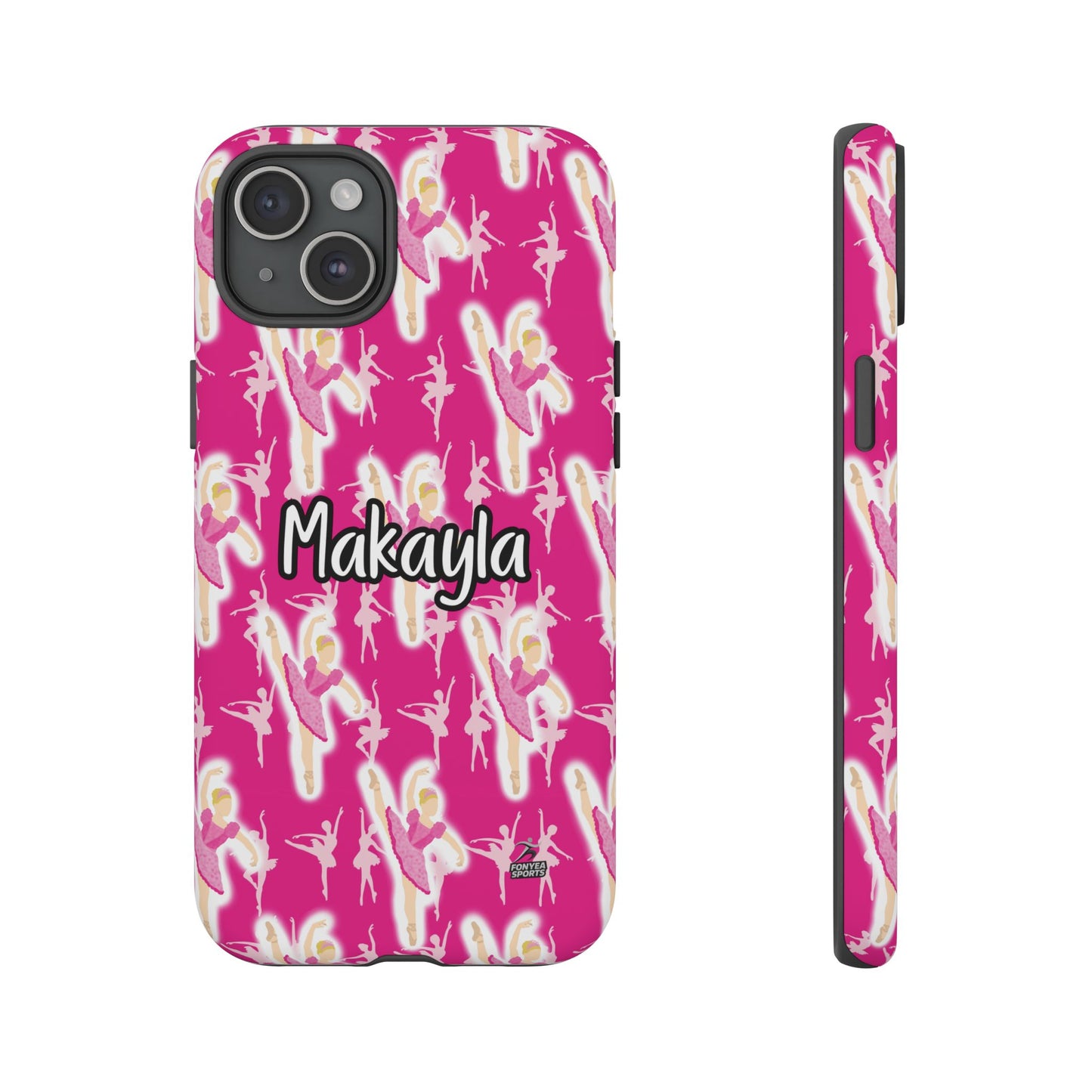 Personalized Ballerina Dancer Tough Phone Case, Fonyea Sports