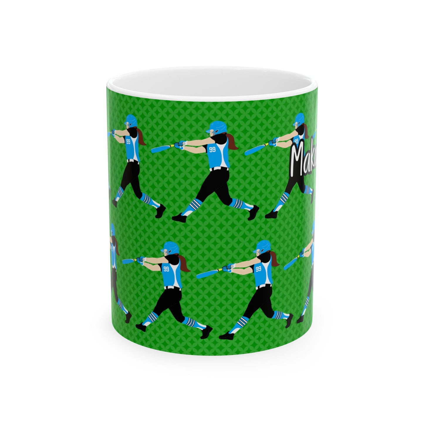 Personalized Softball Ceramic Mug  (11oz/15oz)