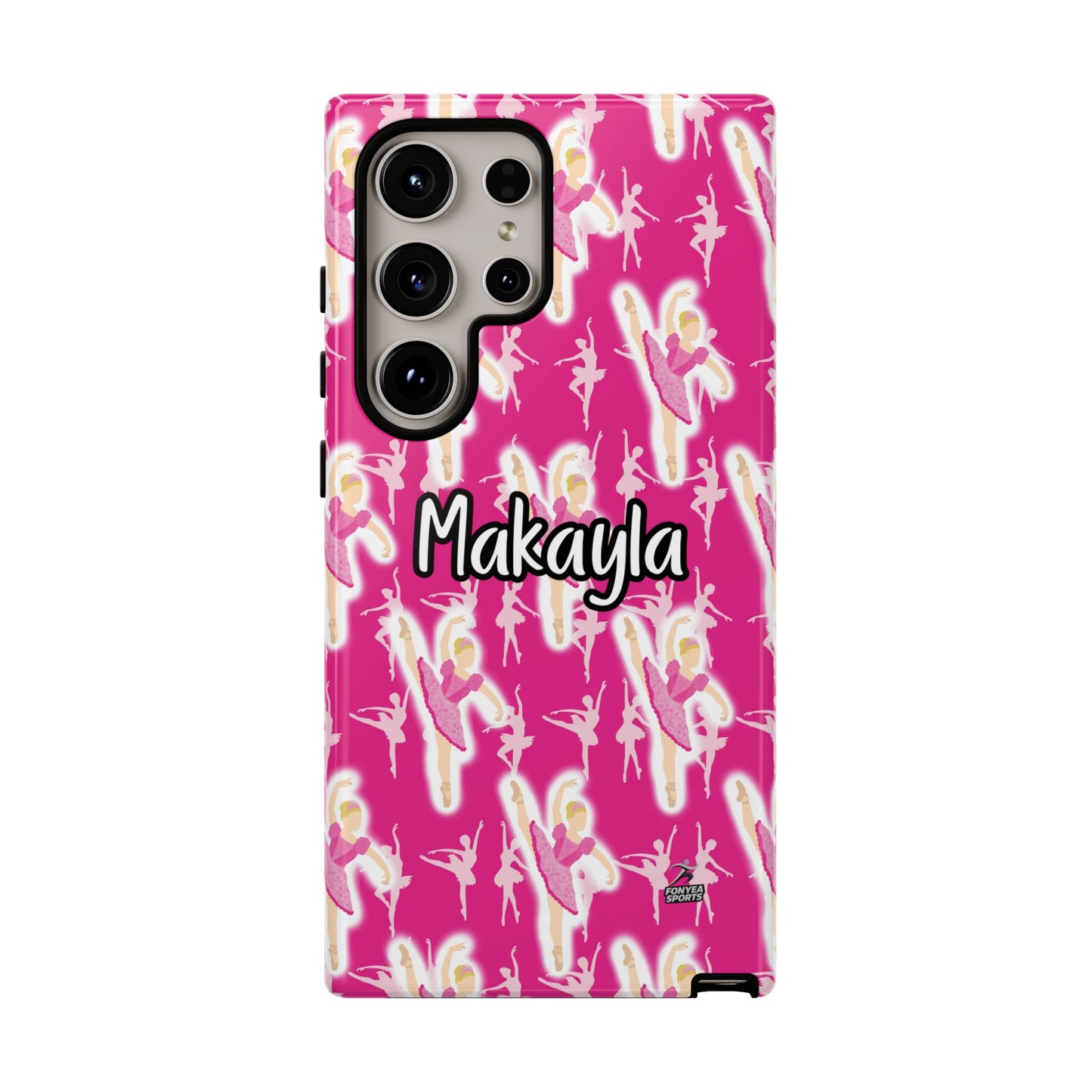 Personalized Ballerina Dancer Tough Phone Case, Fonyea Sports