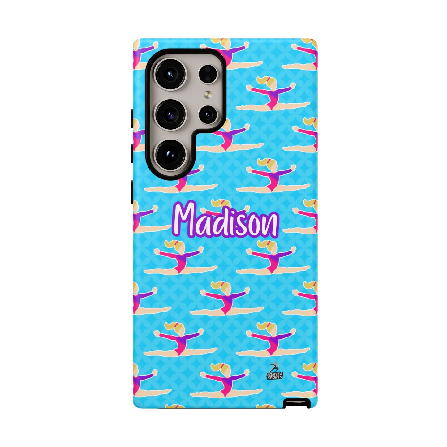 Personalized Gymnast BlueTough Phone Case, Fonyea Sports